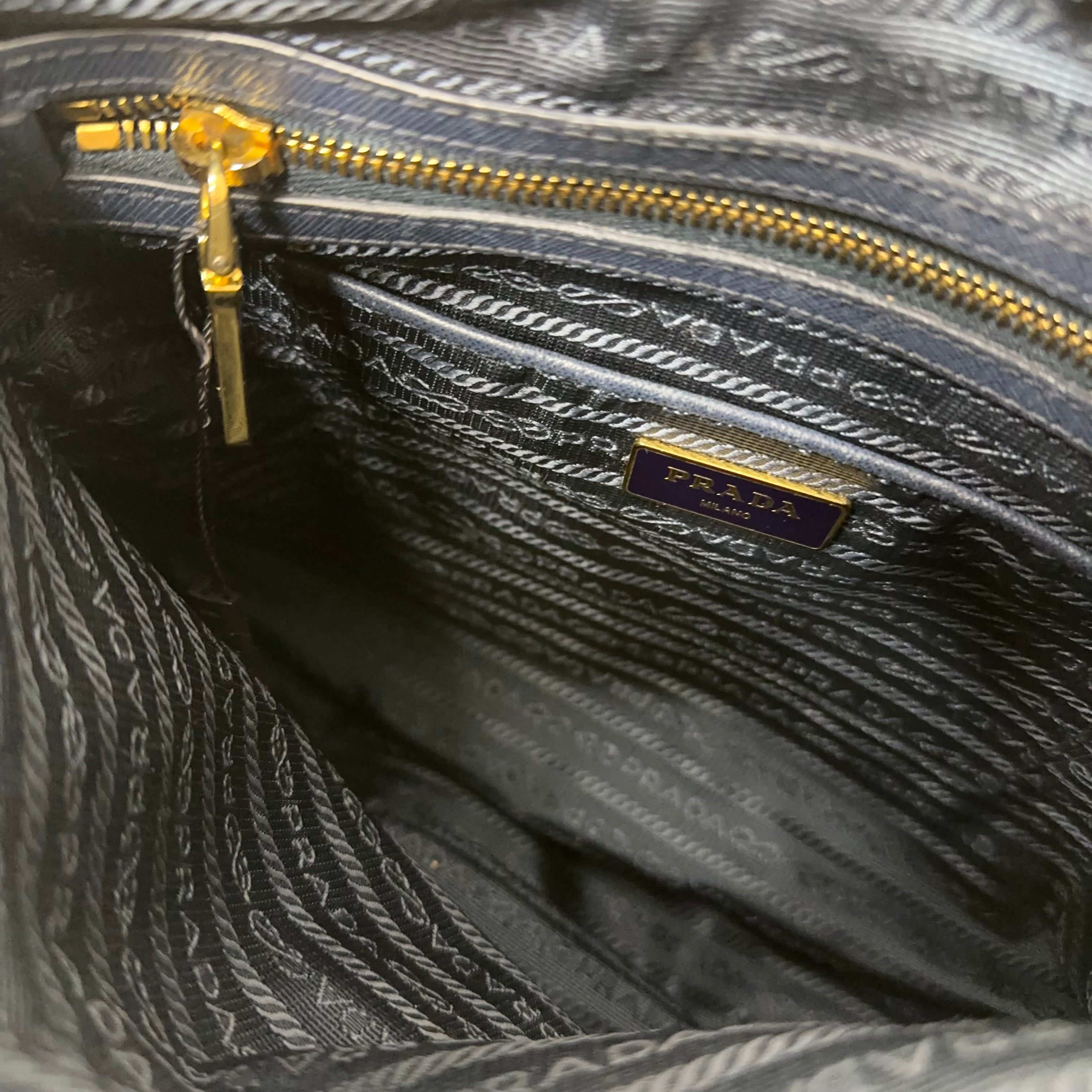 Nylon Tessuto Saffiano Bleu