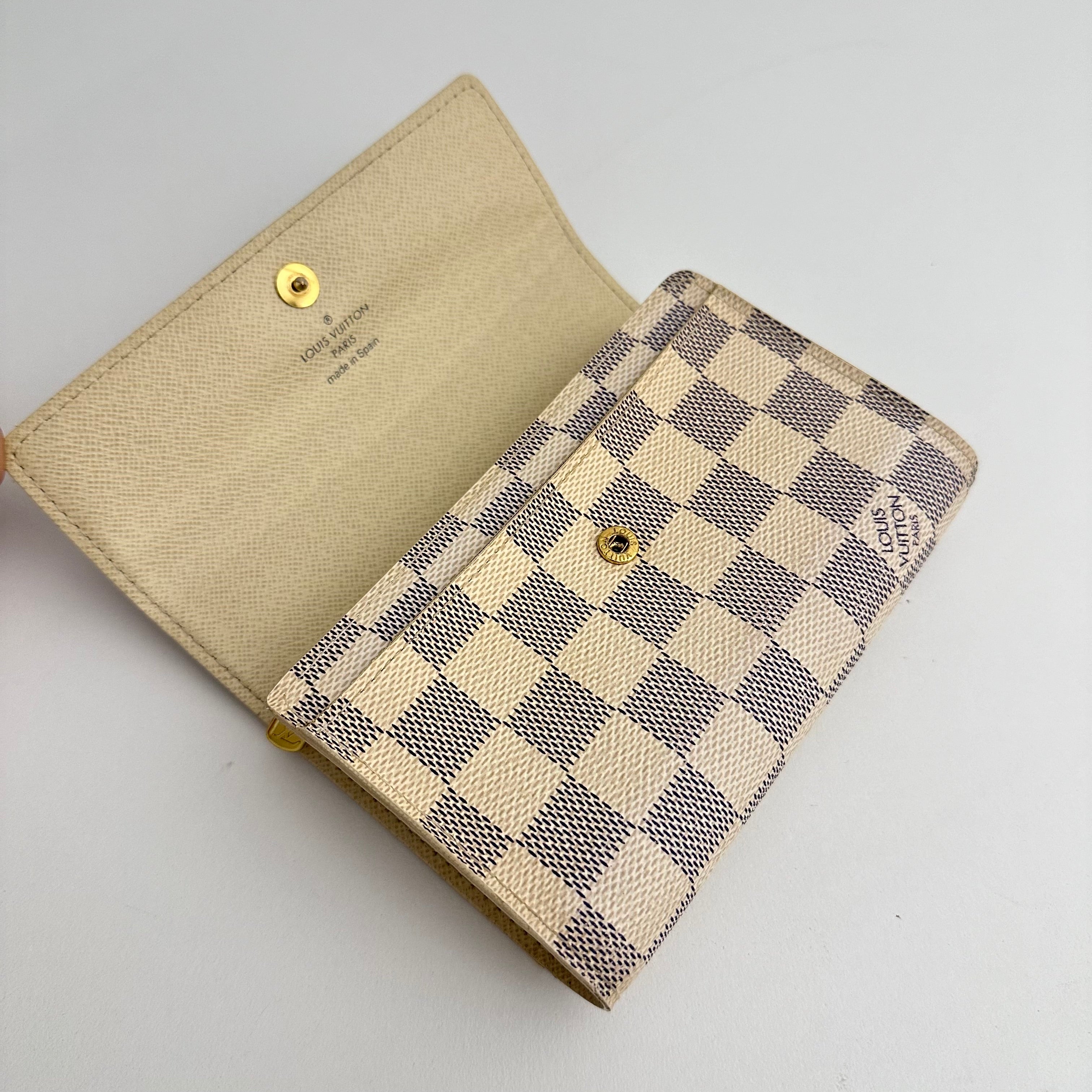 Damier Azur Large Compact Wallet