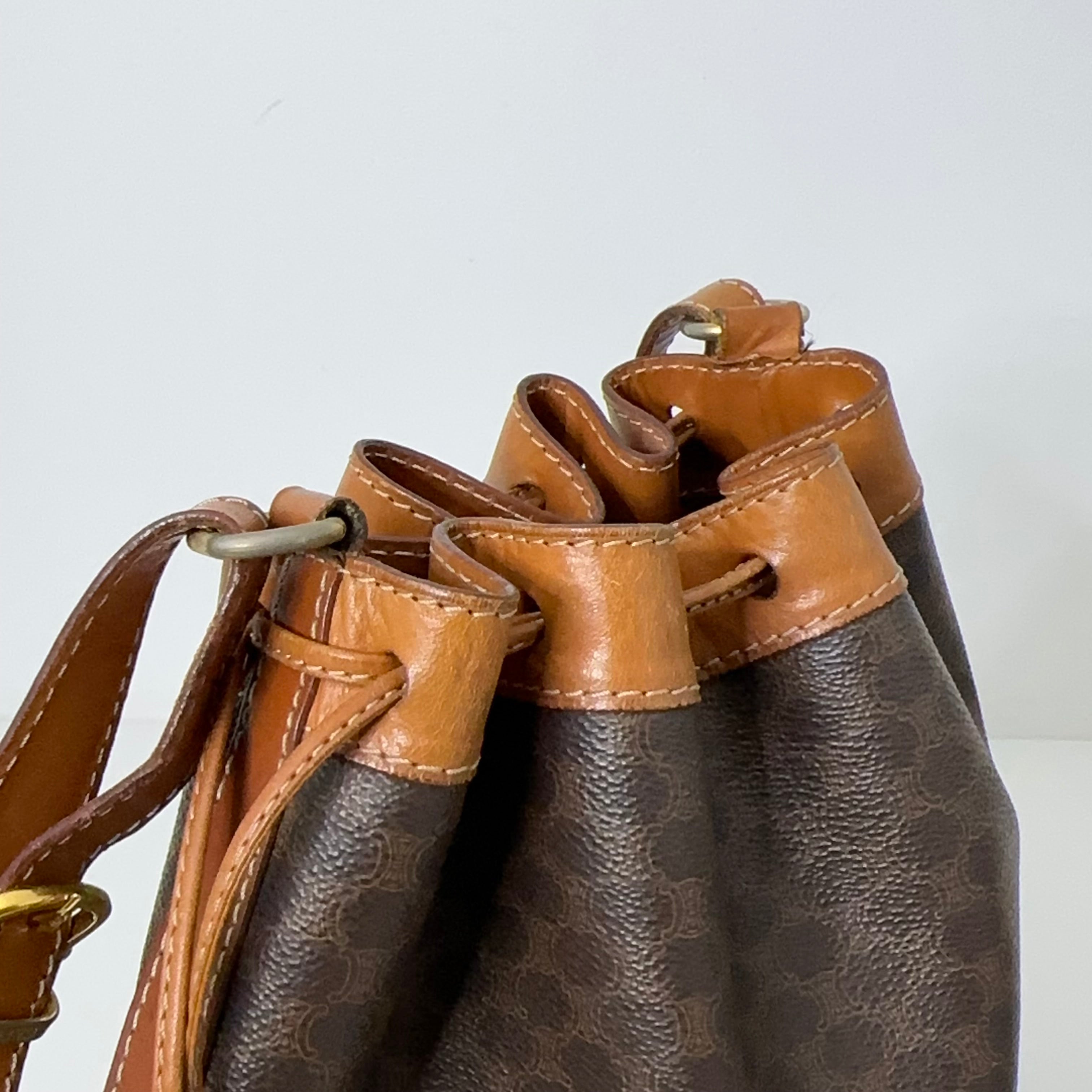 Brown Macadam Bucket Bag