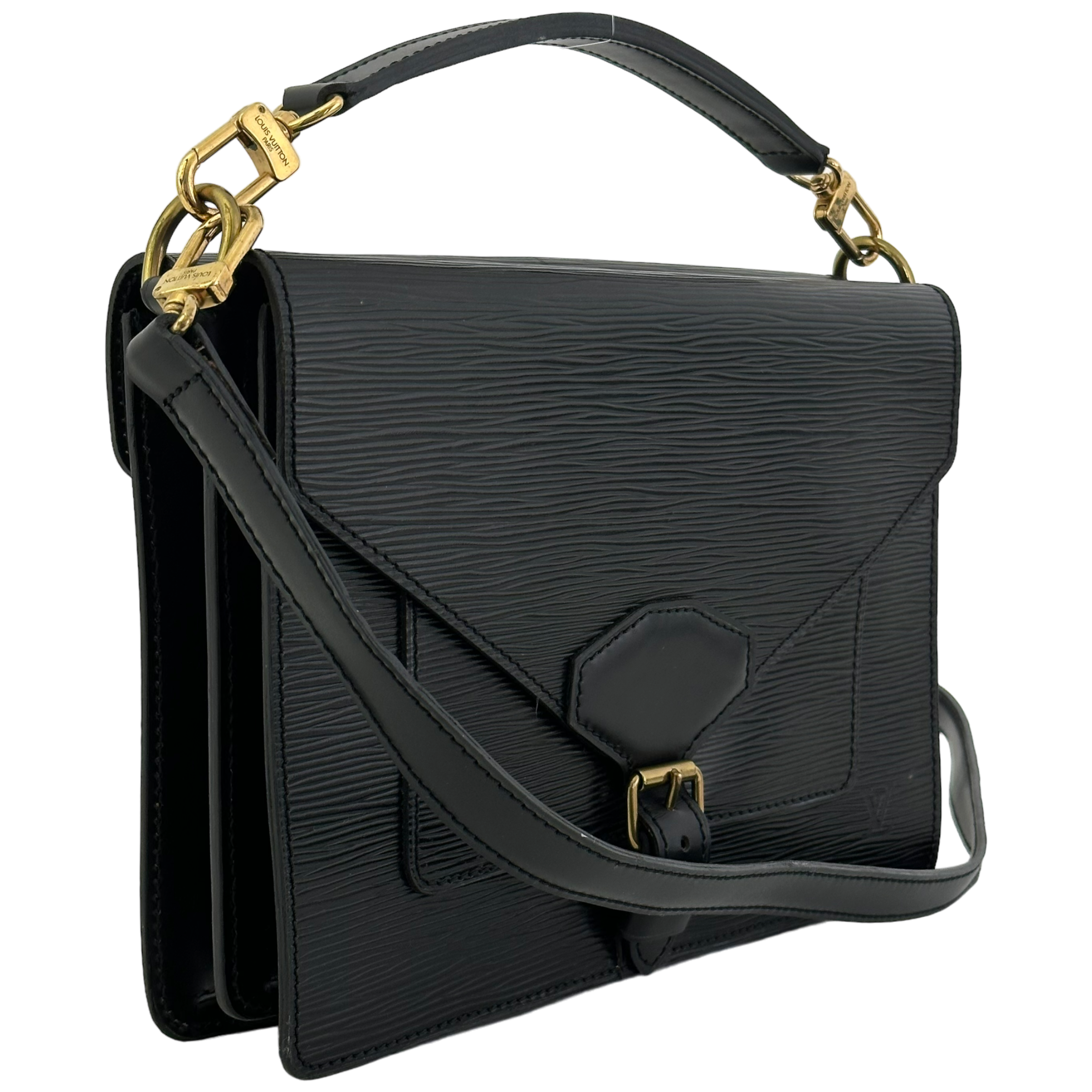 Black Epi Monceau Bag