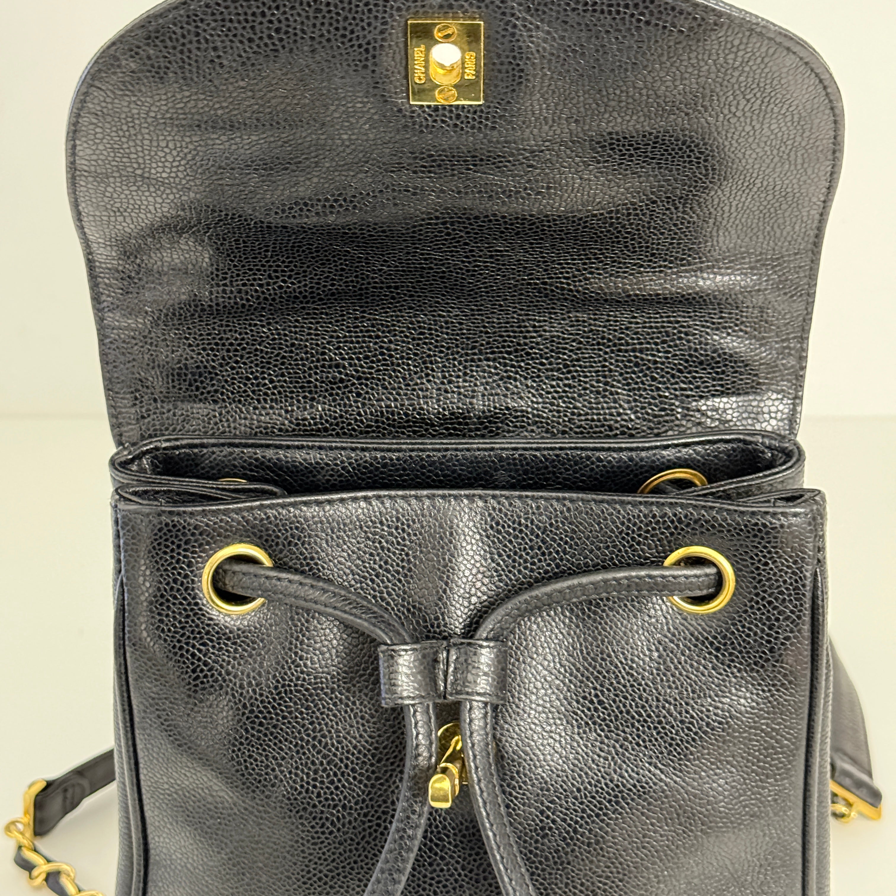 Turnlock Caviar Backpack