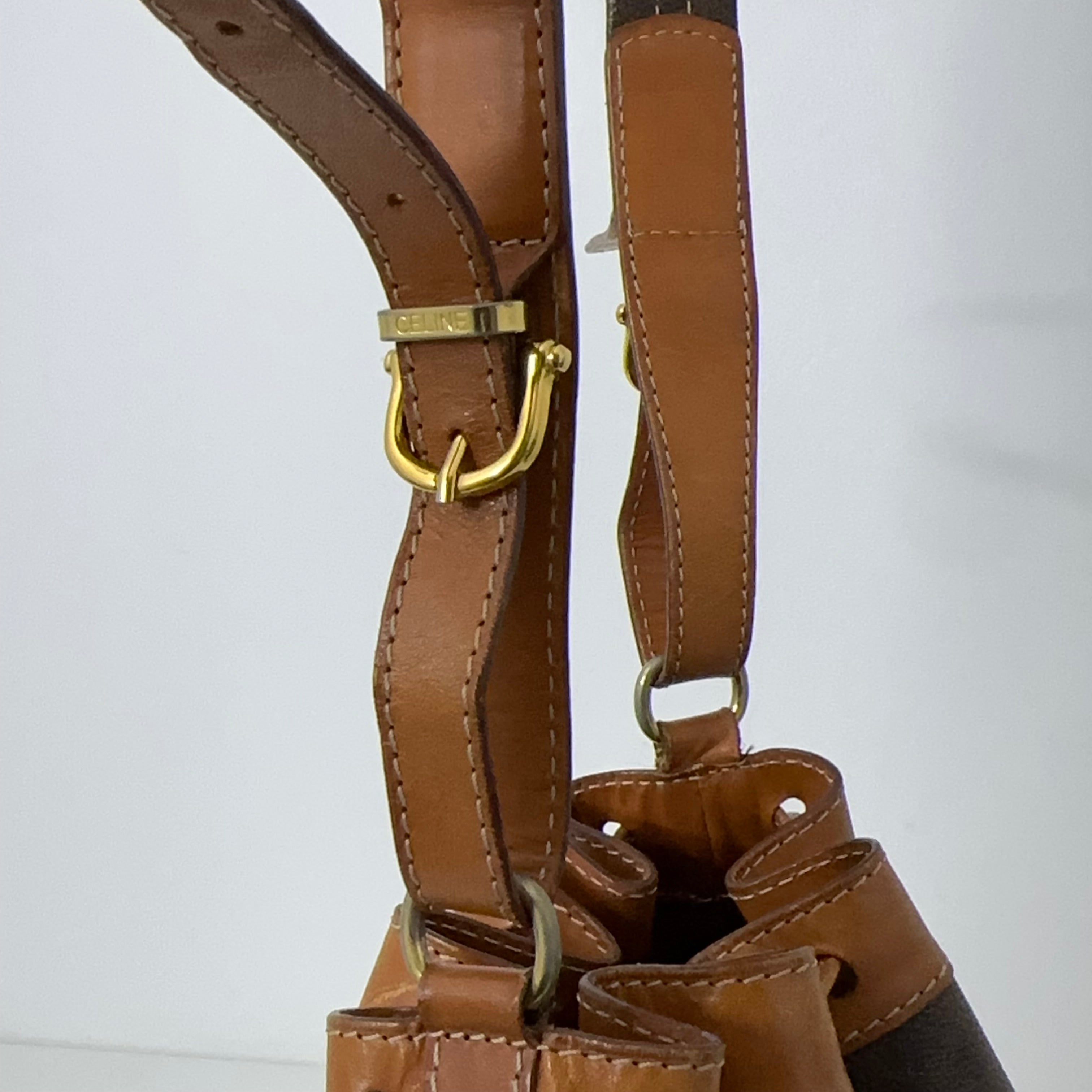 Brown Macadam Bucket Bag