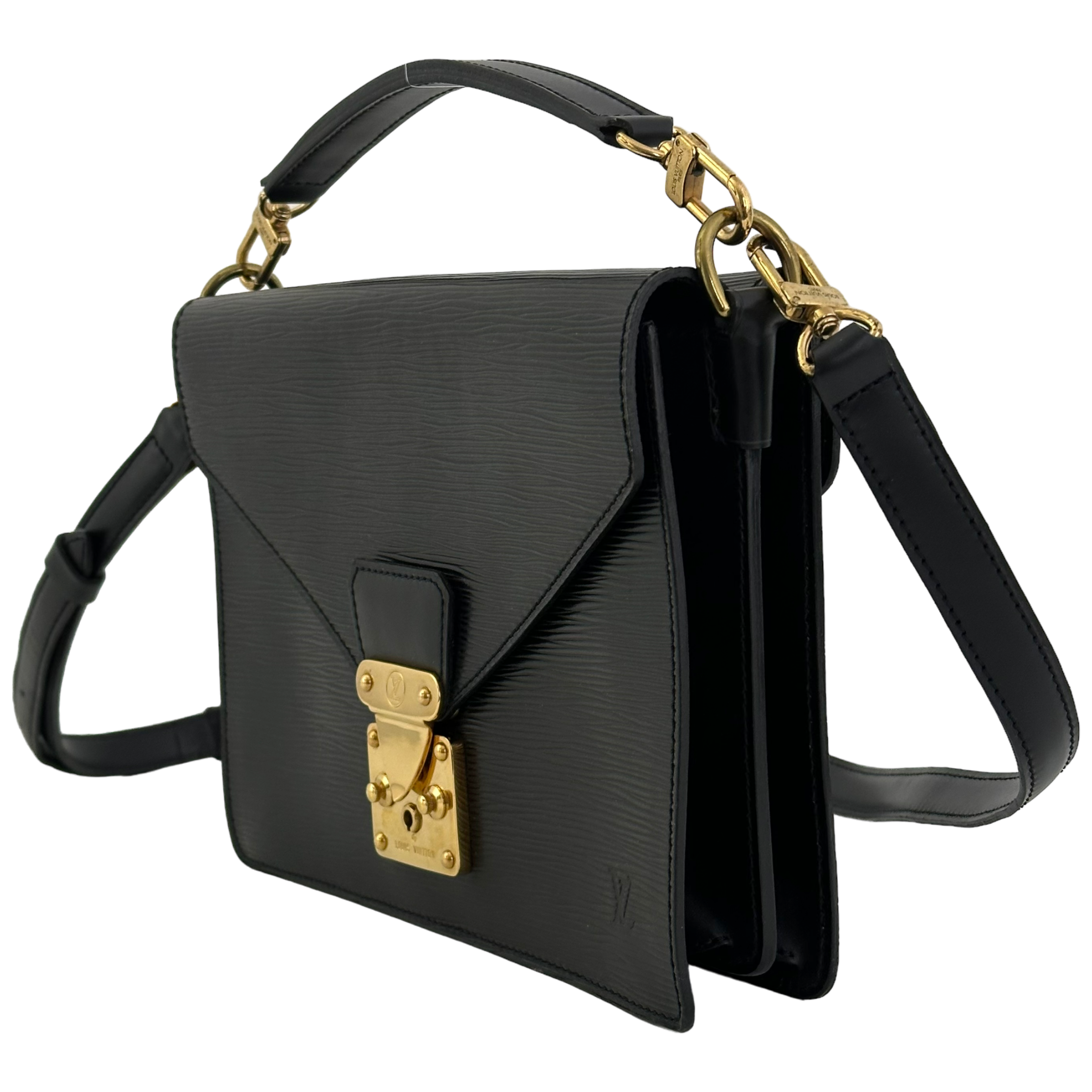 Black Epi Monceau Bag