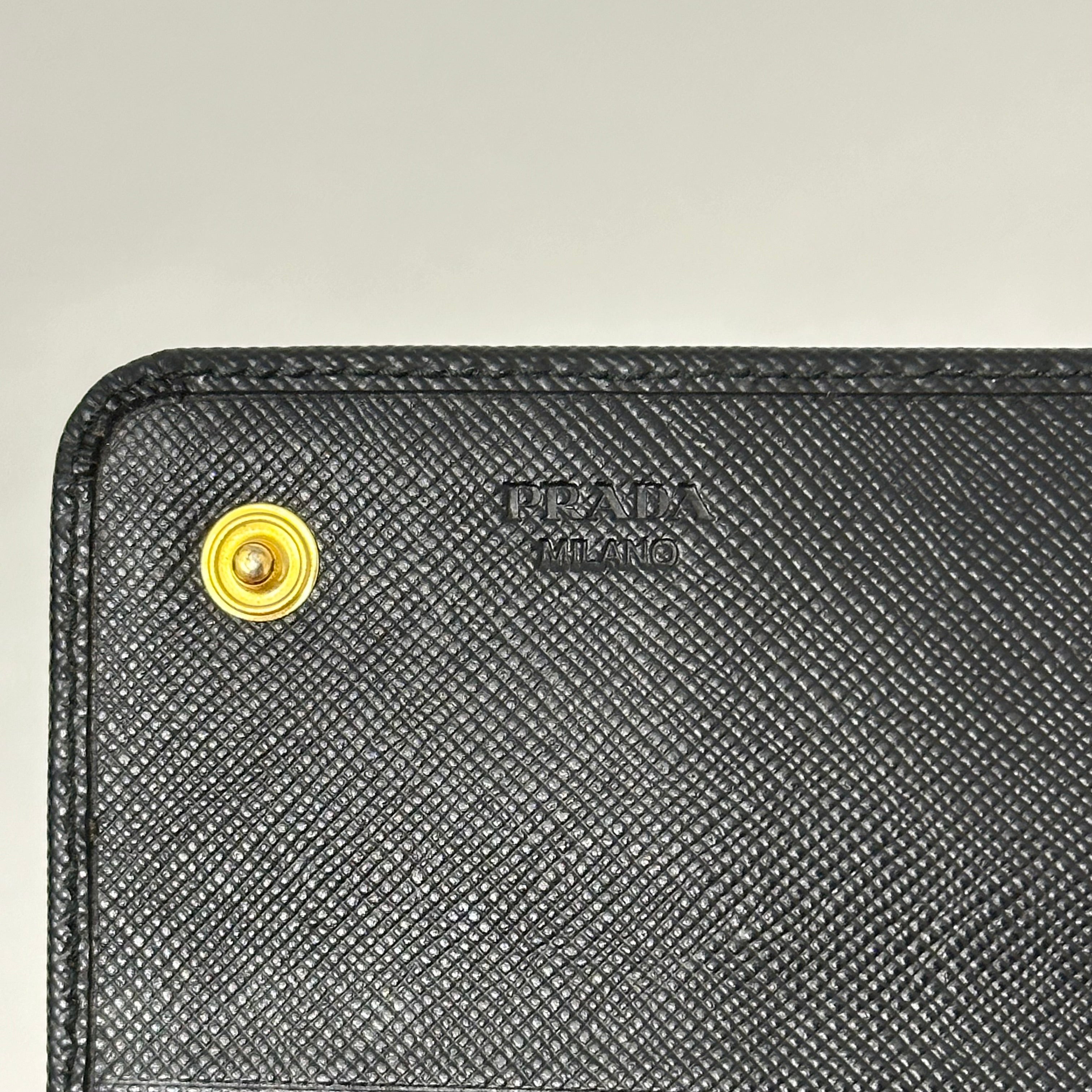 Saffiano Wallet w/ Chain