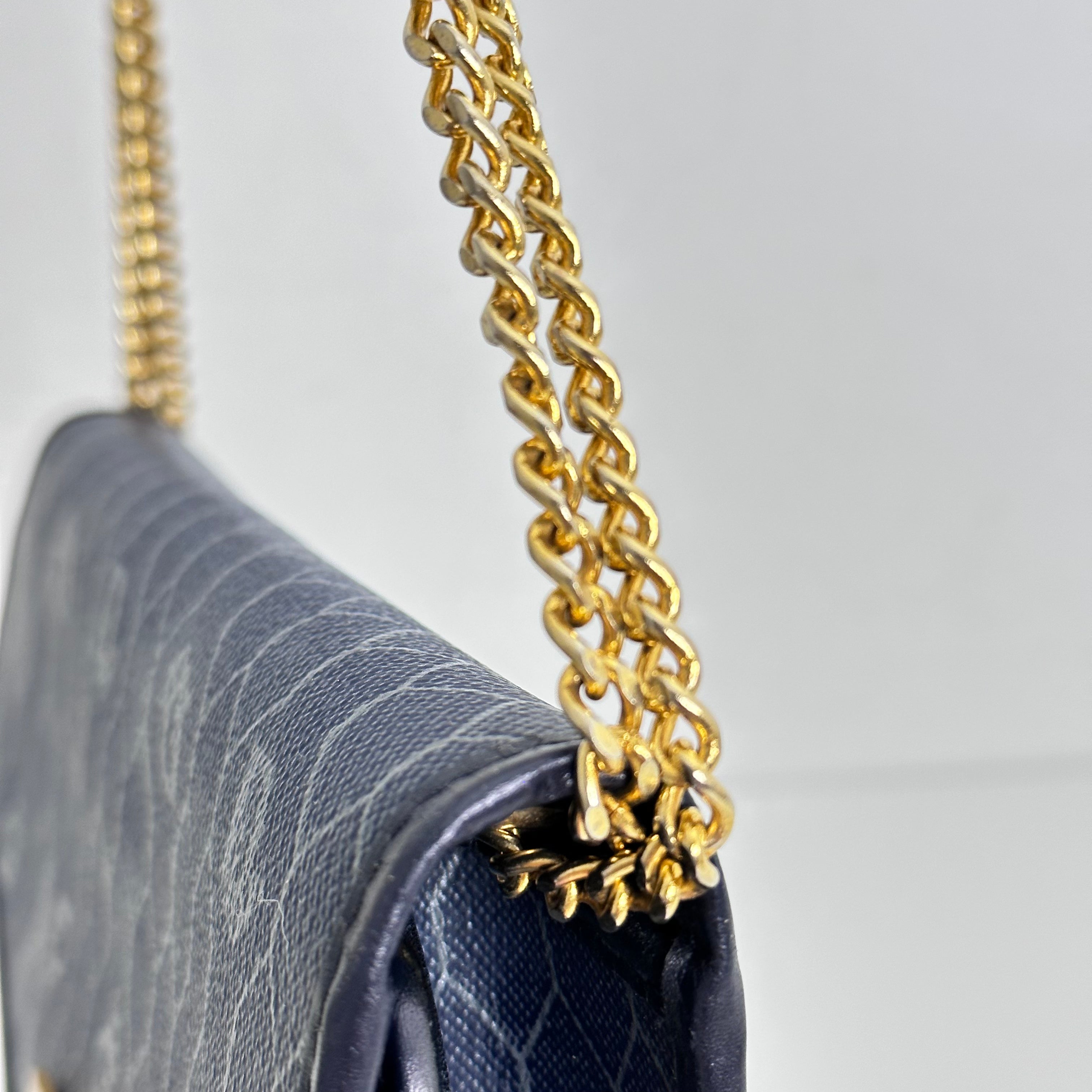 Navy Honeycomb Crossbody