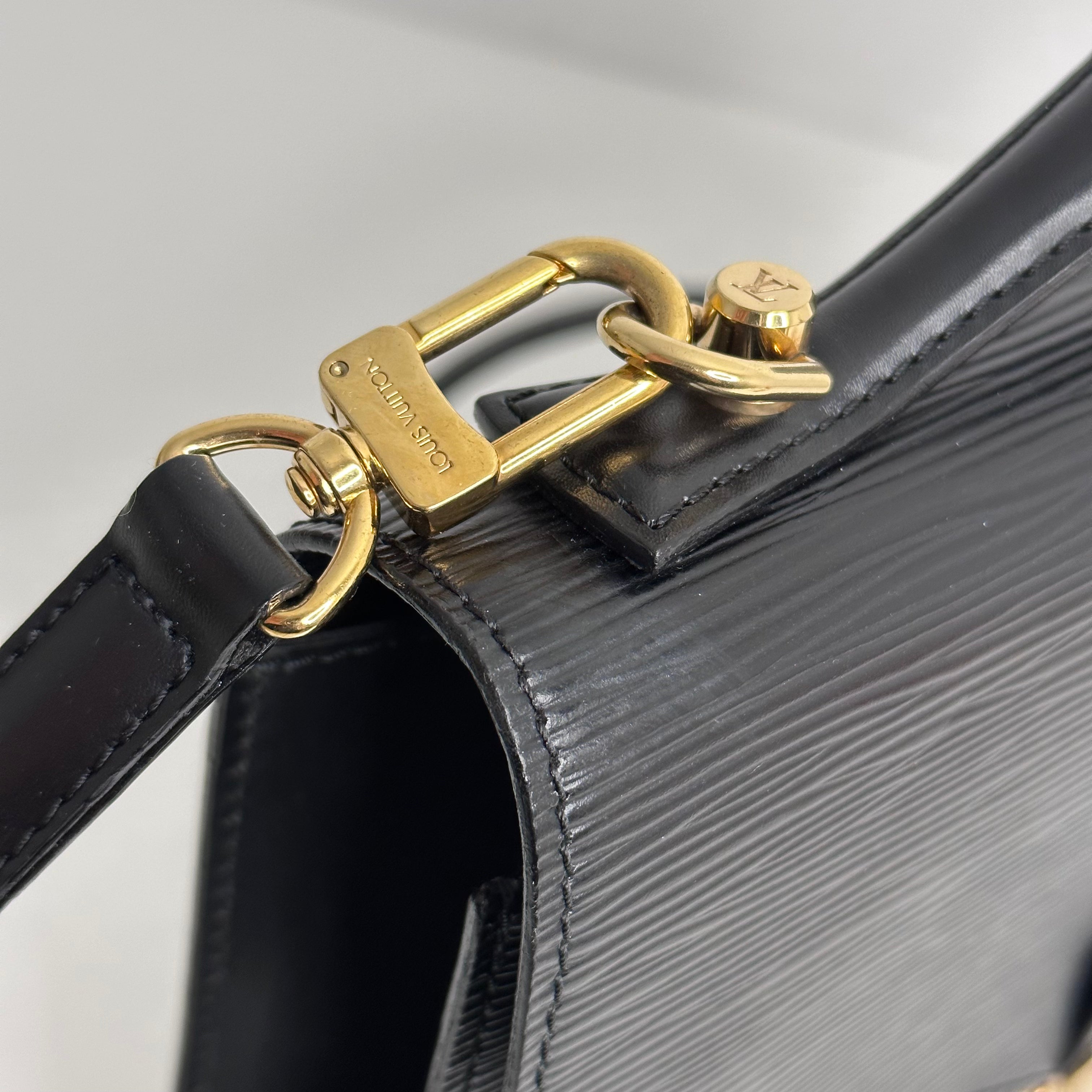 Black Epi Monceau Bag