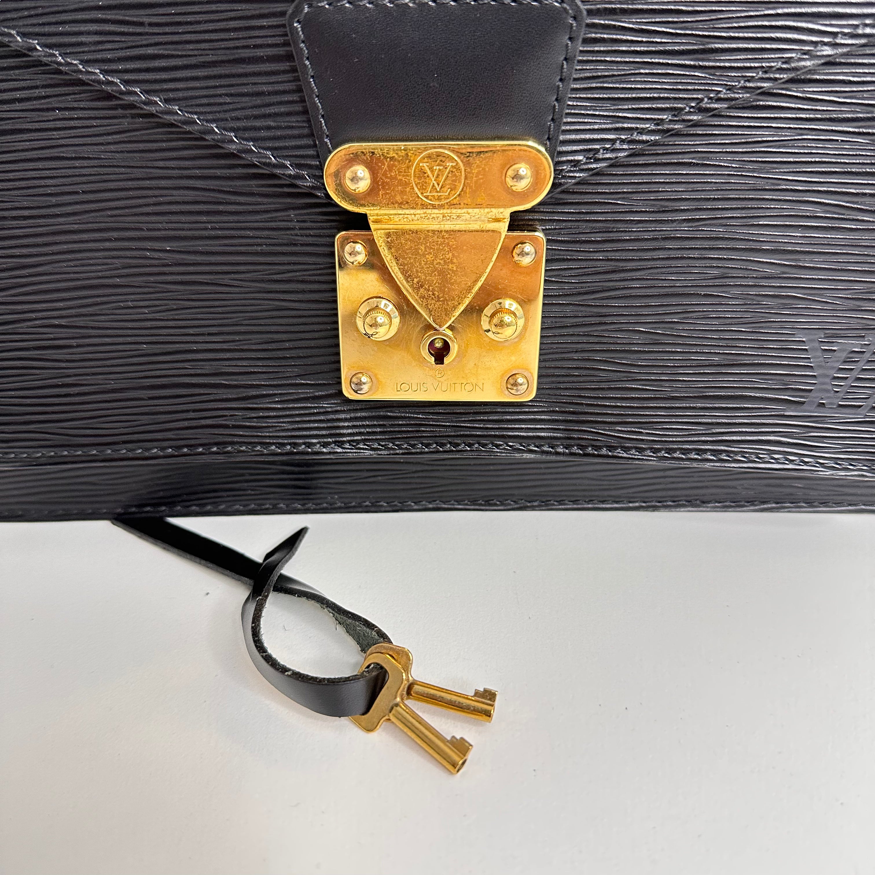 Black Epi Monceau Bag