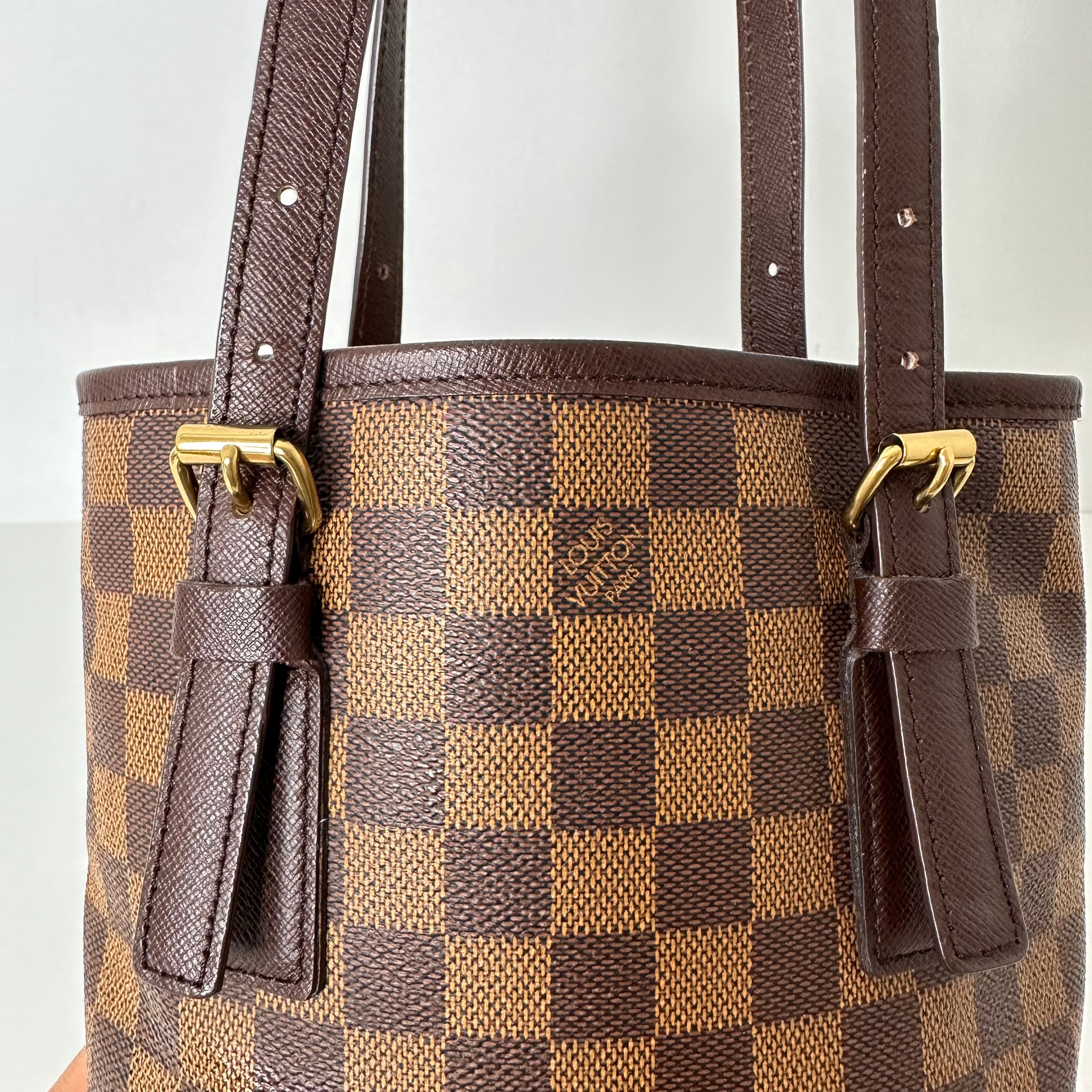 Damier Ebene Marias Bucket Bag