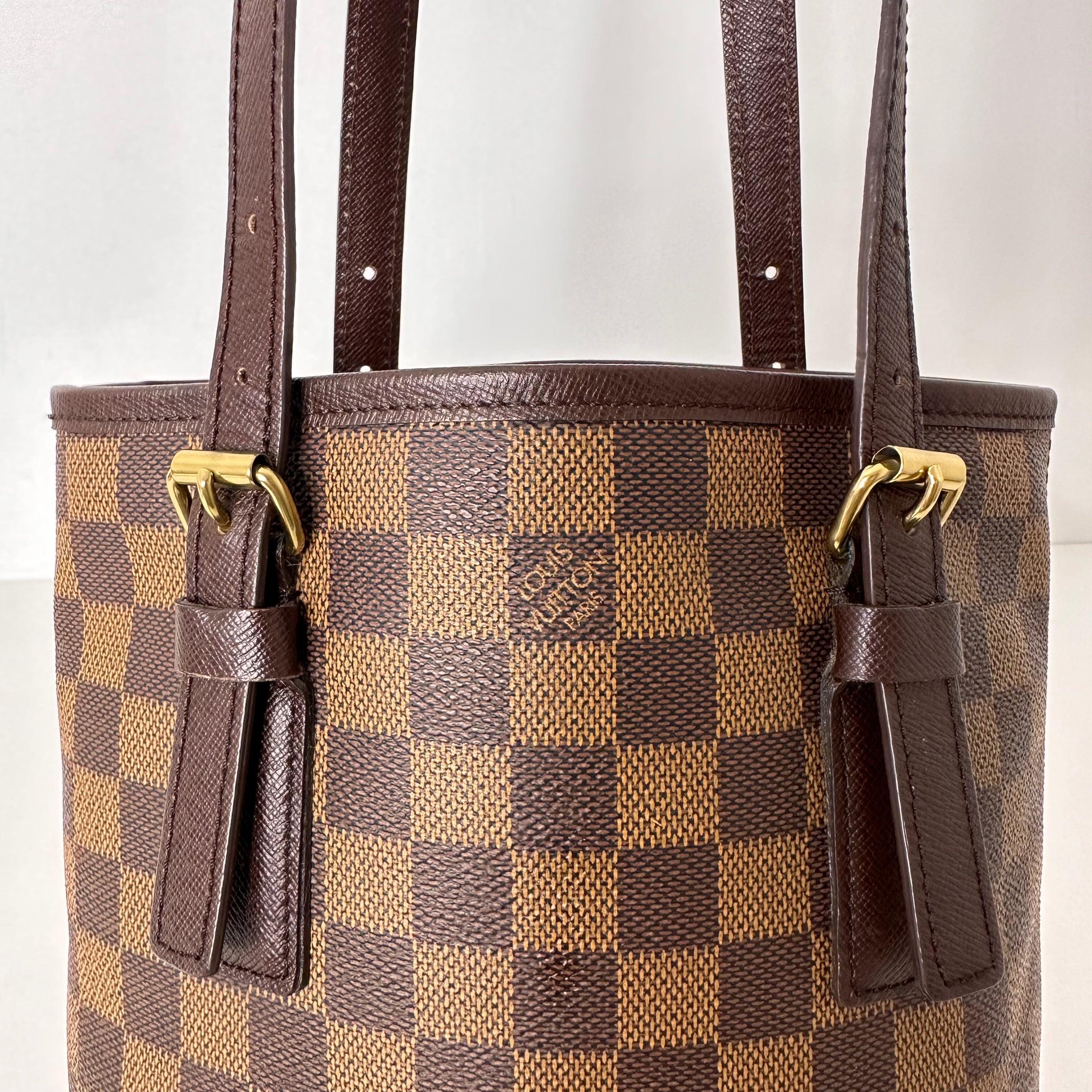 Damier Ebene Marias Bucket Bag