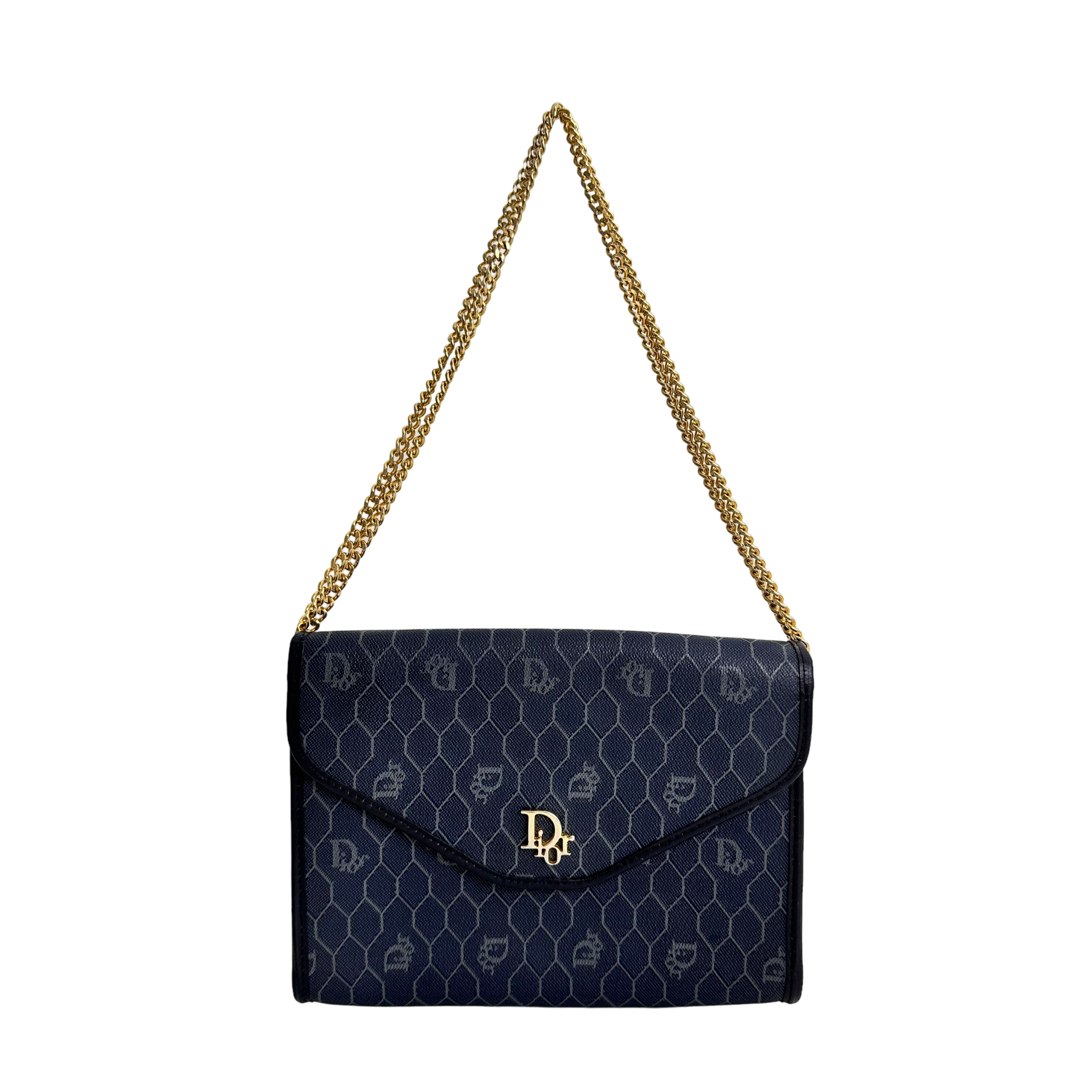 Navy Honeycomb Crossbody