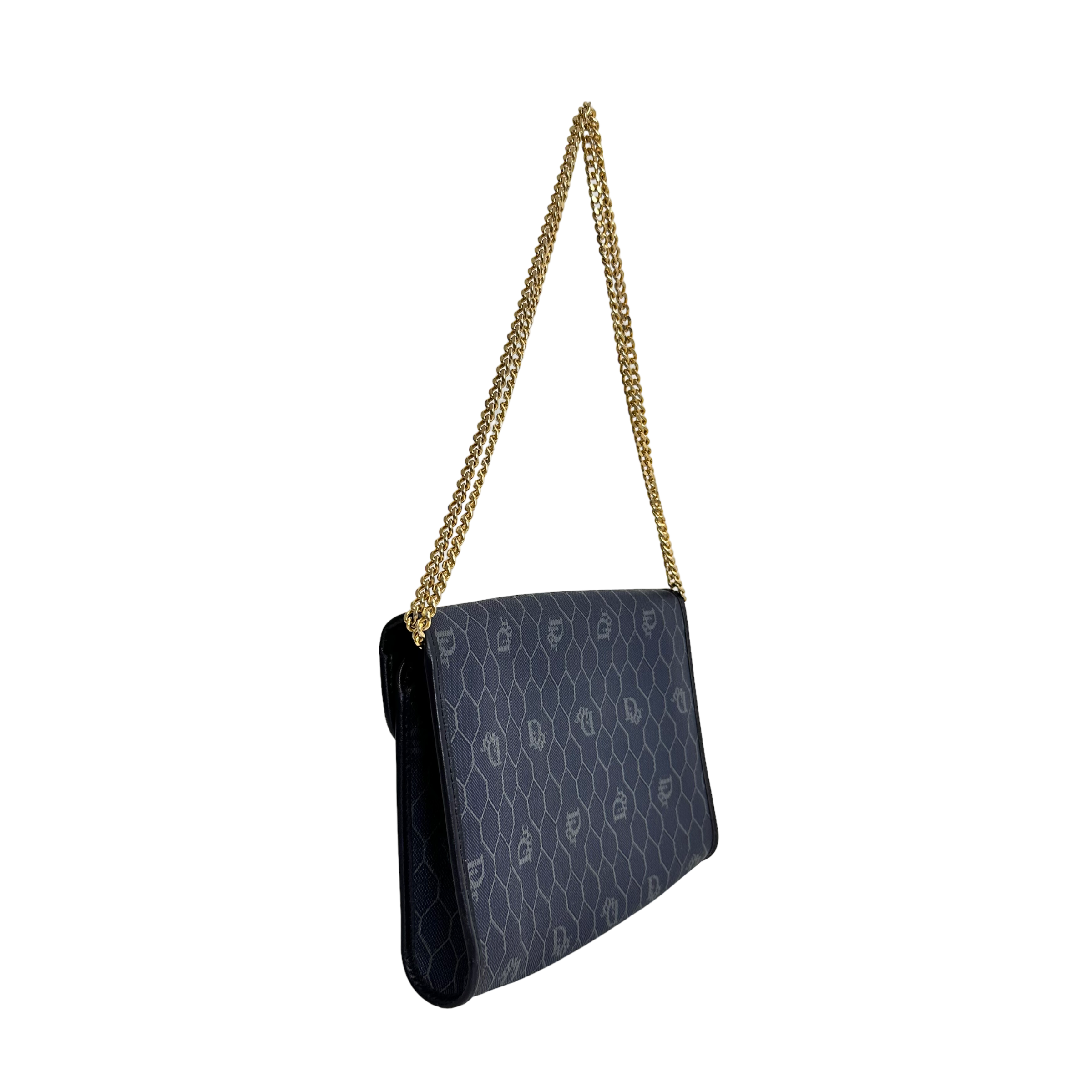 Navy Honeycomb Crossbody