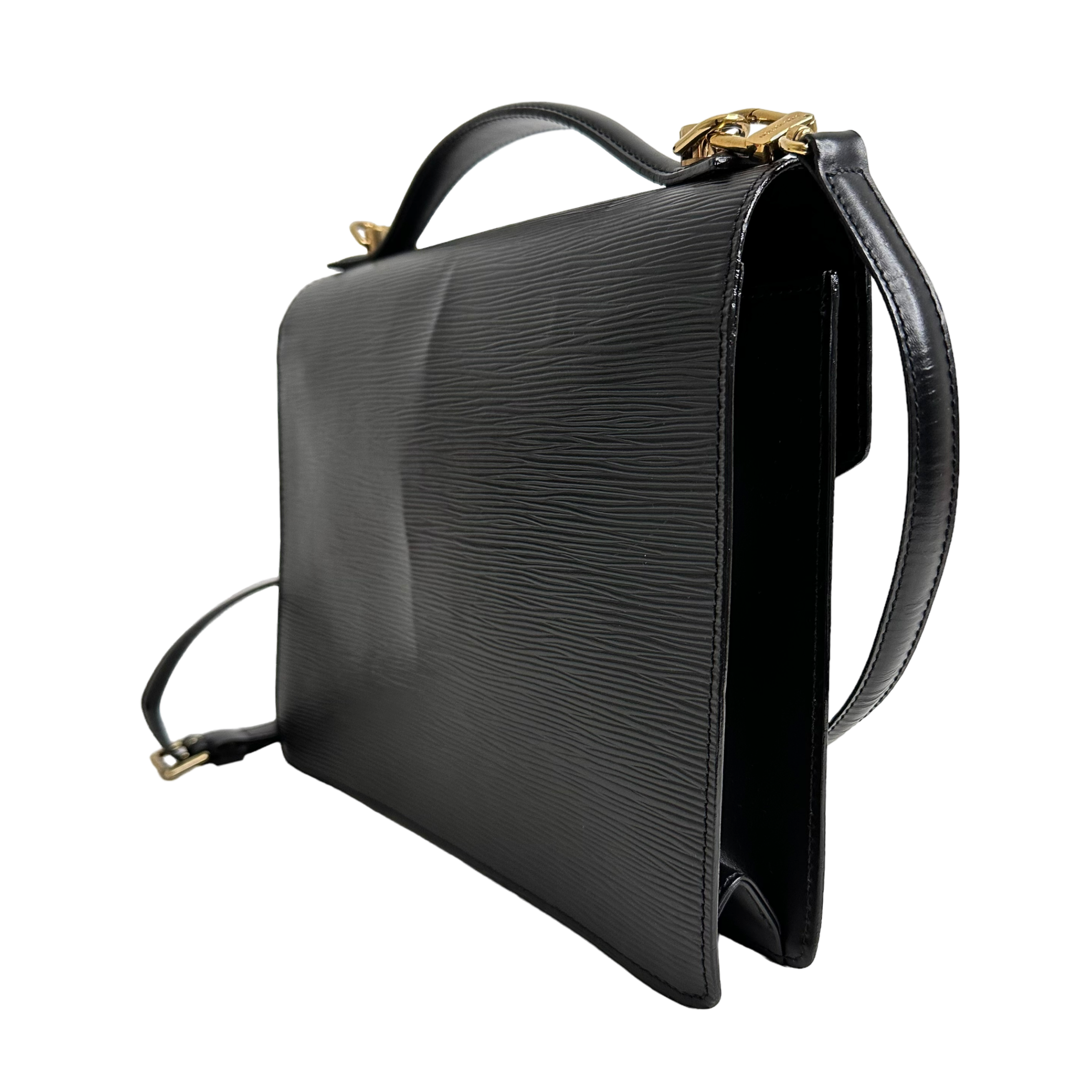 Black Epi Monceau Bag