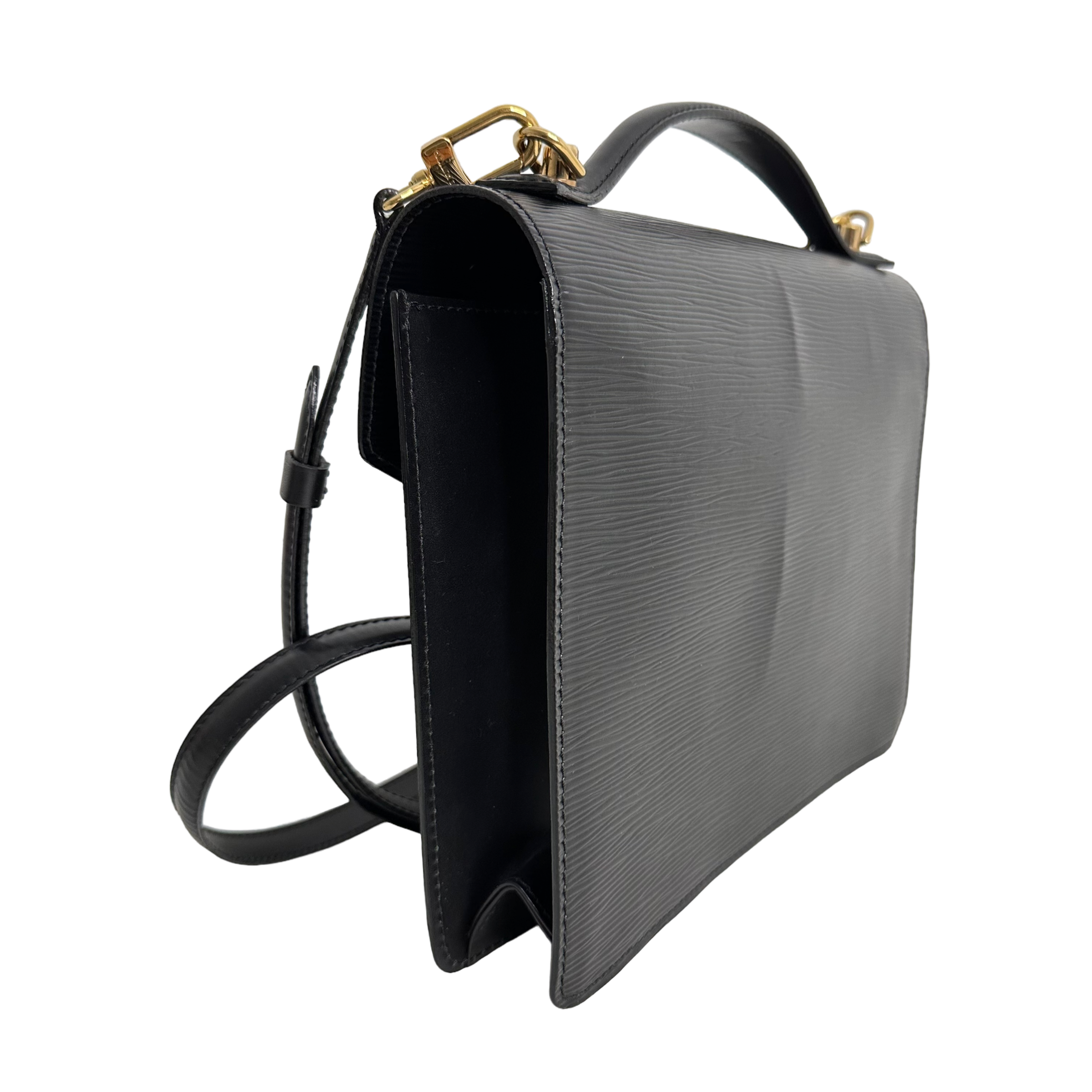 Black Epi Monceau Bag