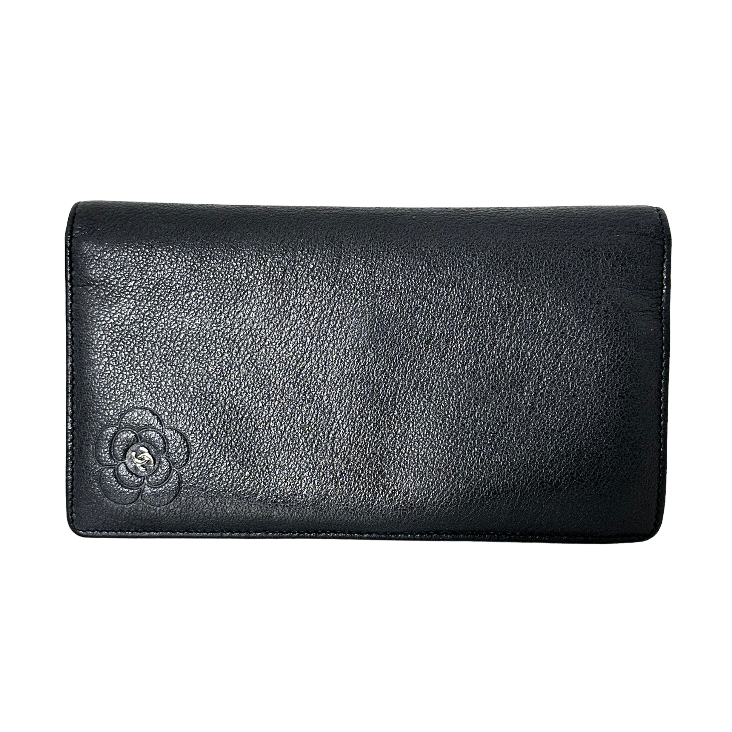 Camellia Leather Wallet