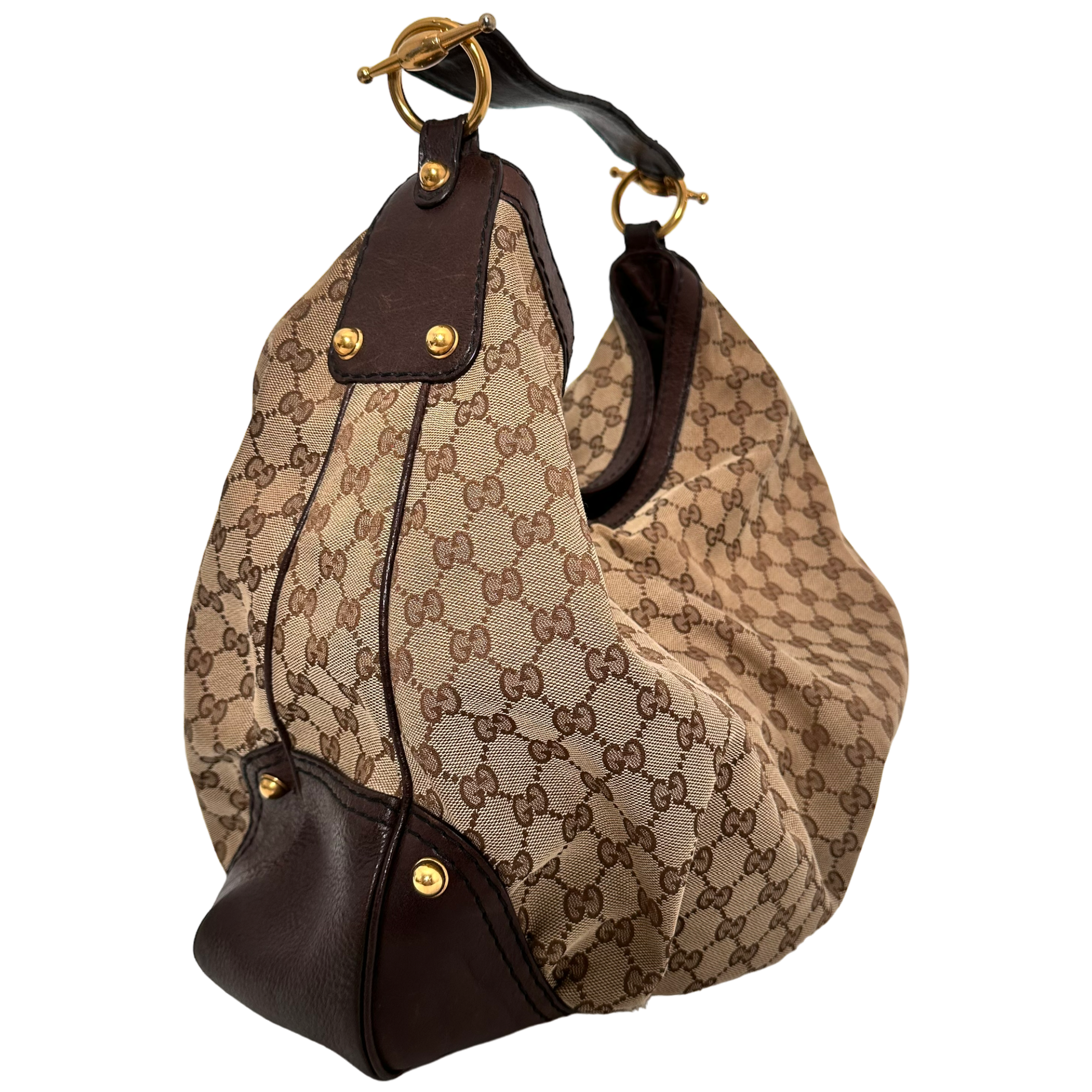 Large GG Canvas Hobo Bag