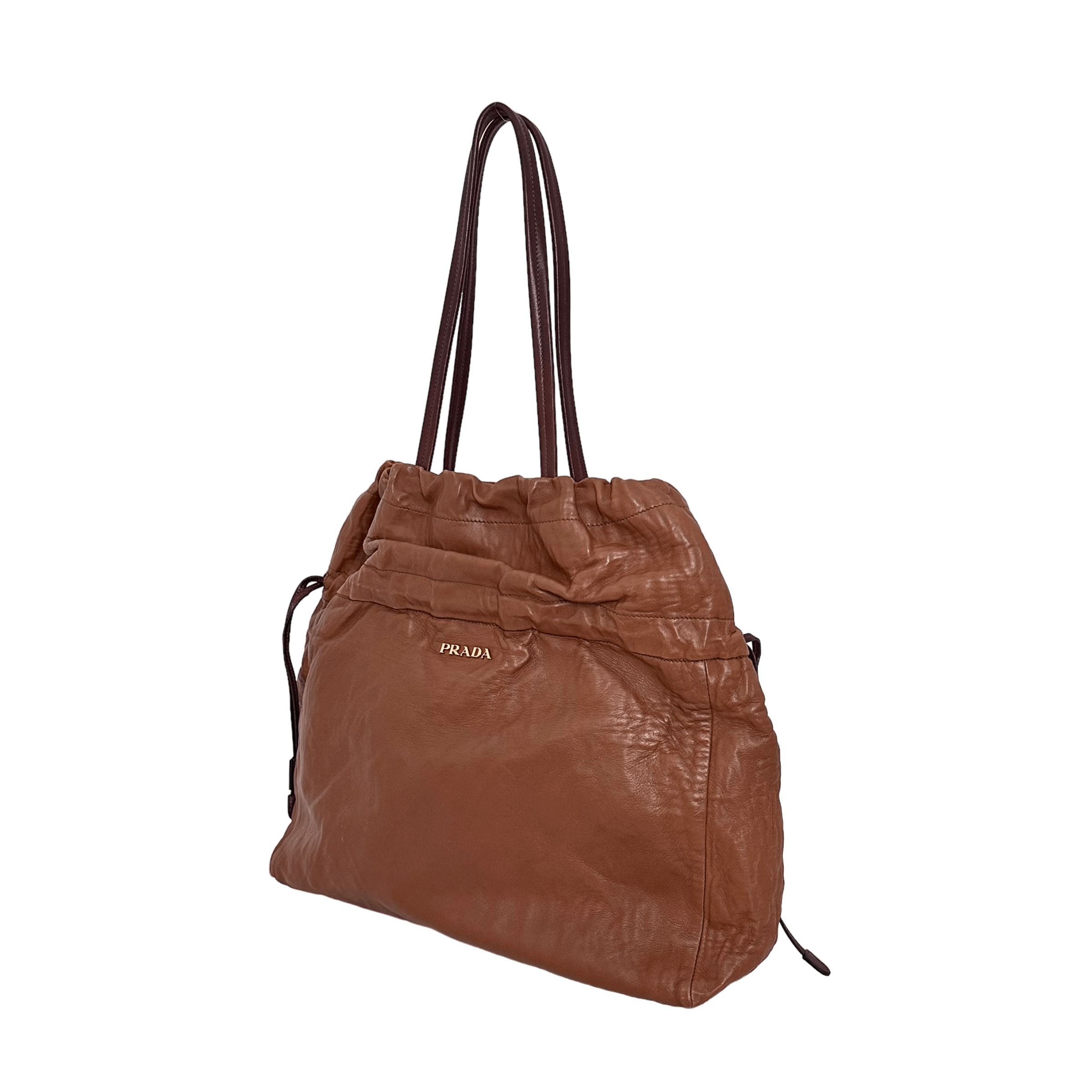 Brown Nappa Hobo Bag