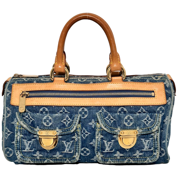 LOUIS VUITTON Monogram Denim Neo Speedy Blue | FASHIONPHILE