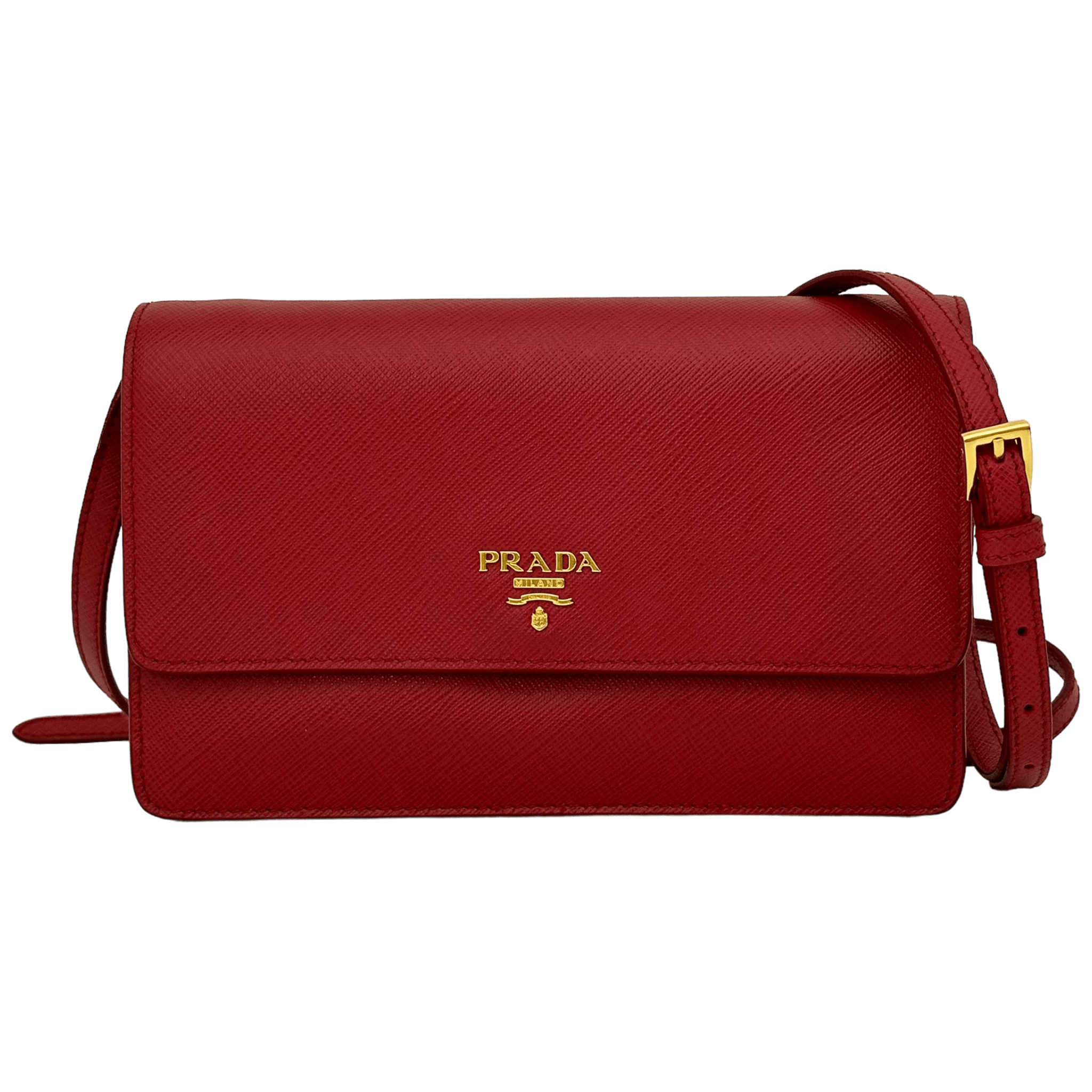 Prada - Red Saffiano WOC