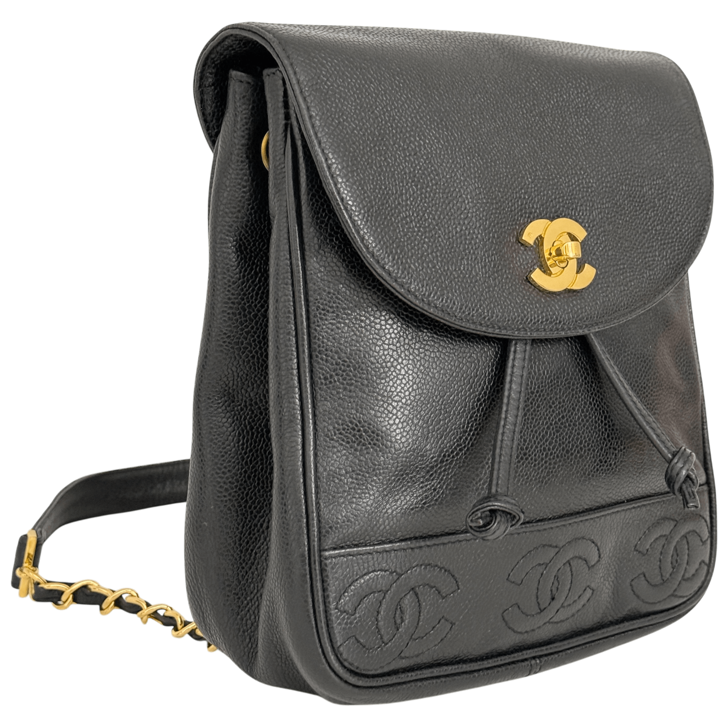 Turnlock Caviar Backpack