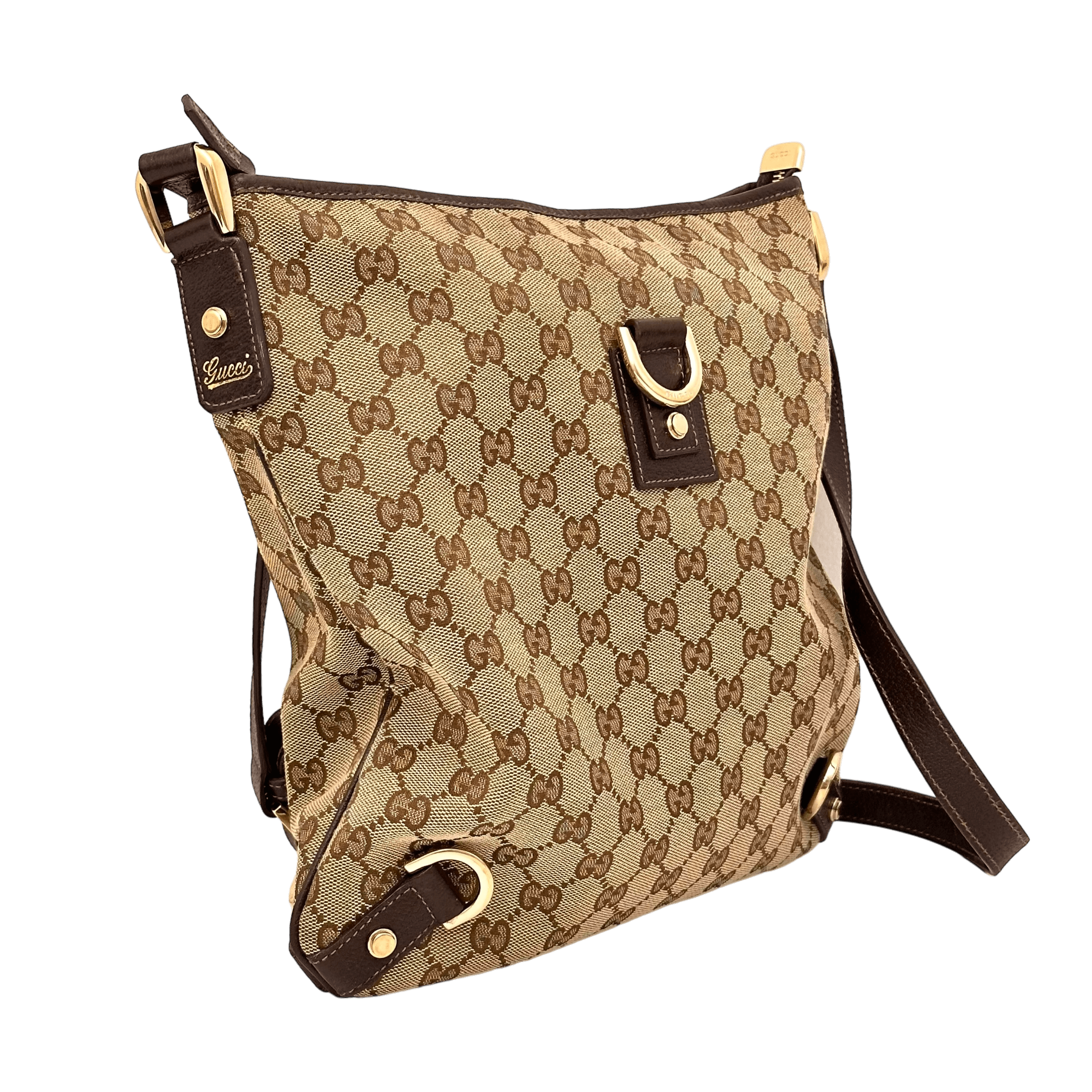 Brown GG Web Crossbody