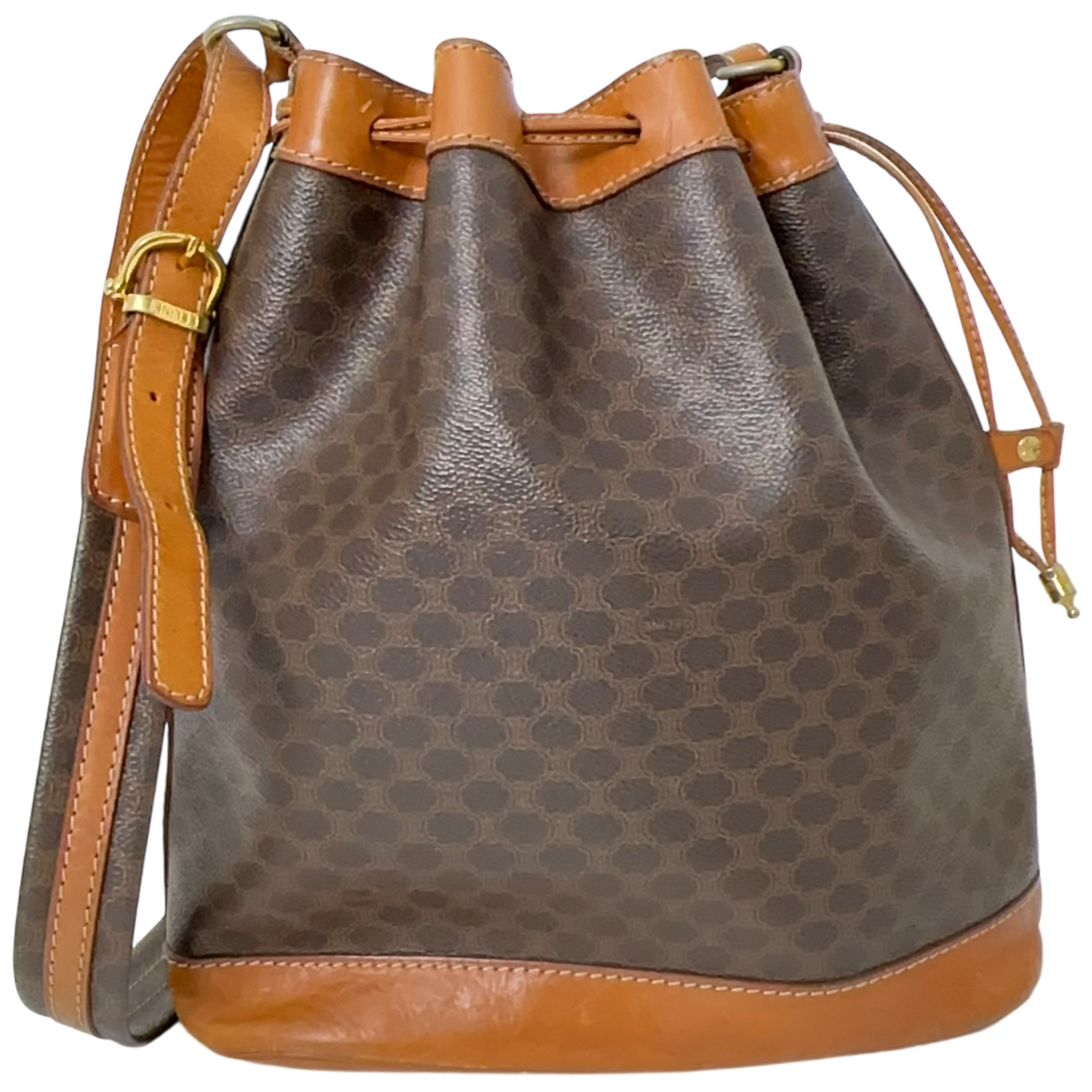 Brown Macadam Bucket Bag