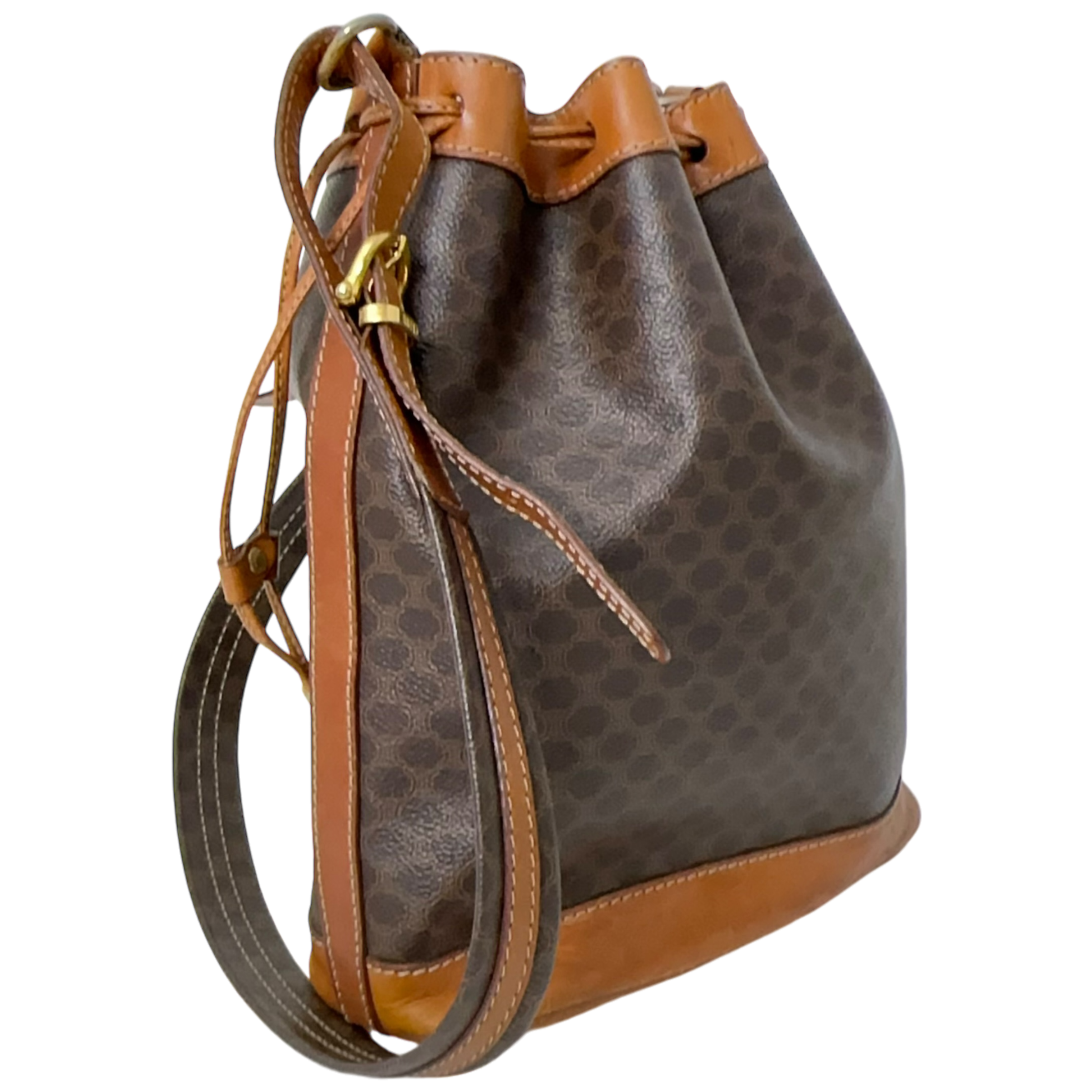 Brown Macadam Bucket Bag