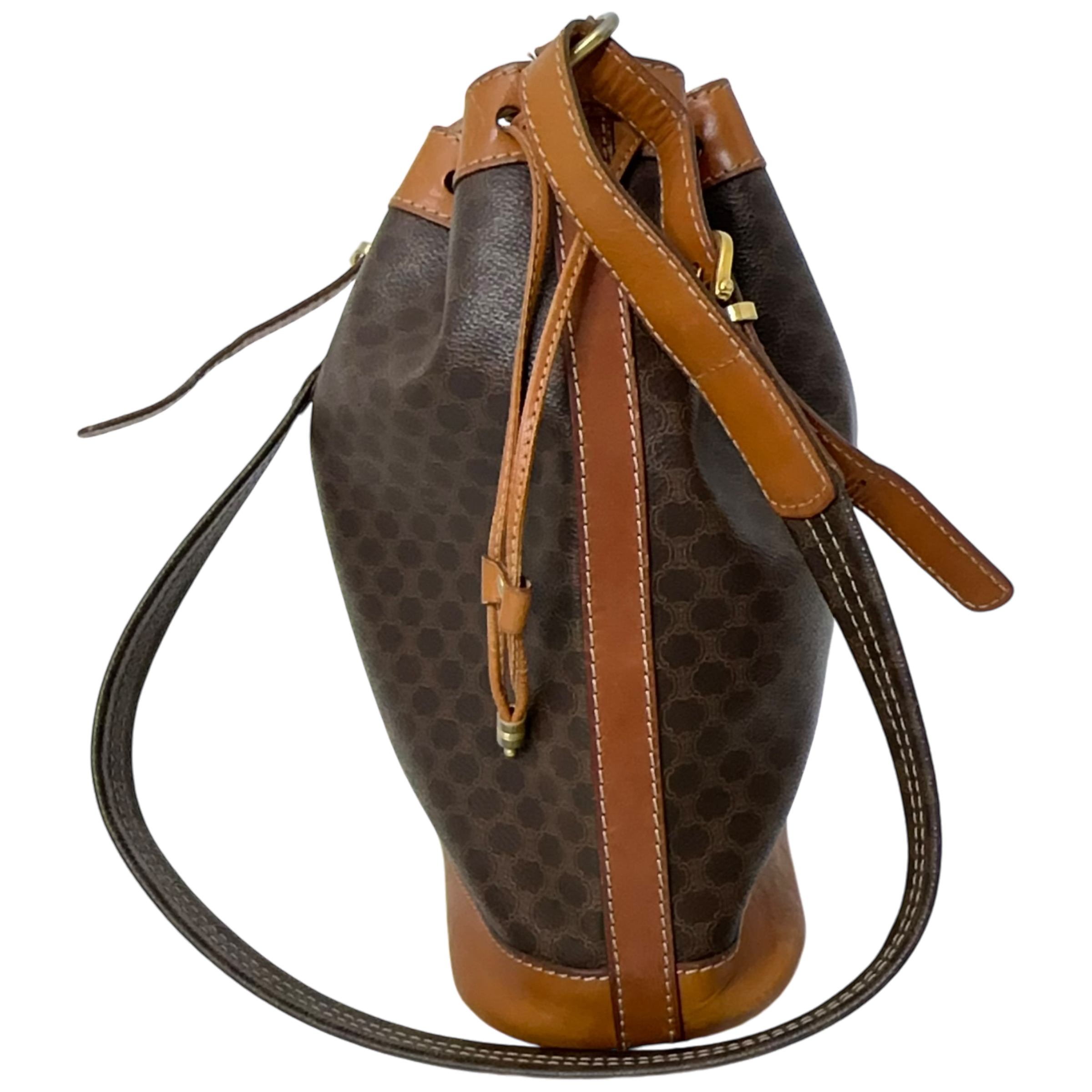 Brown Macadam Bucket Bag