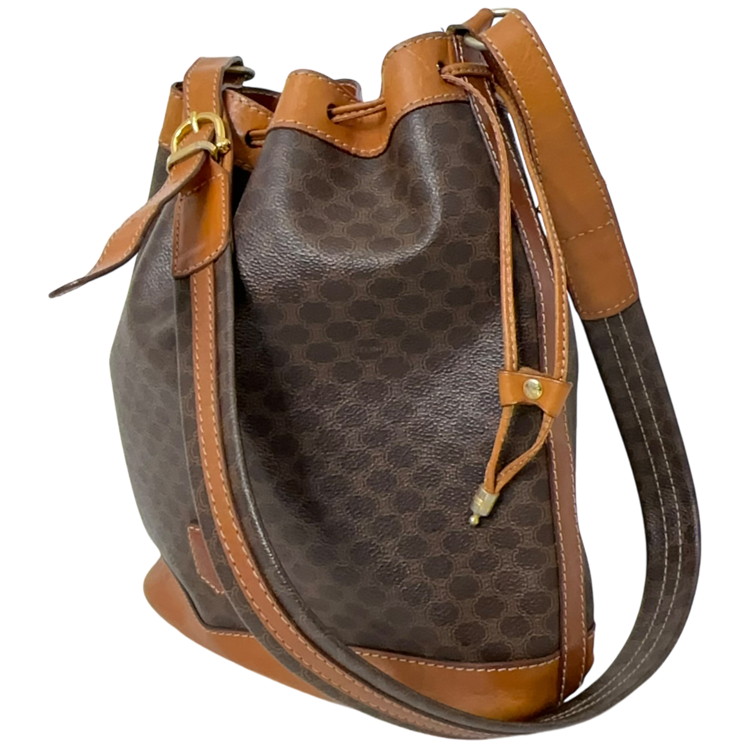 Brown Macadam Bucket Bag