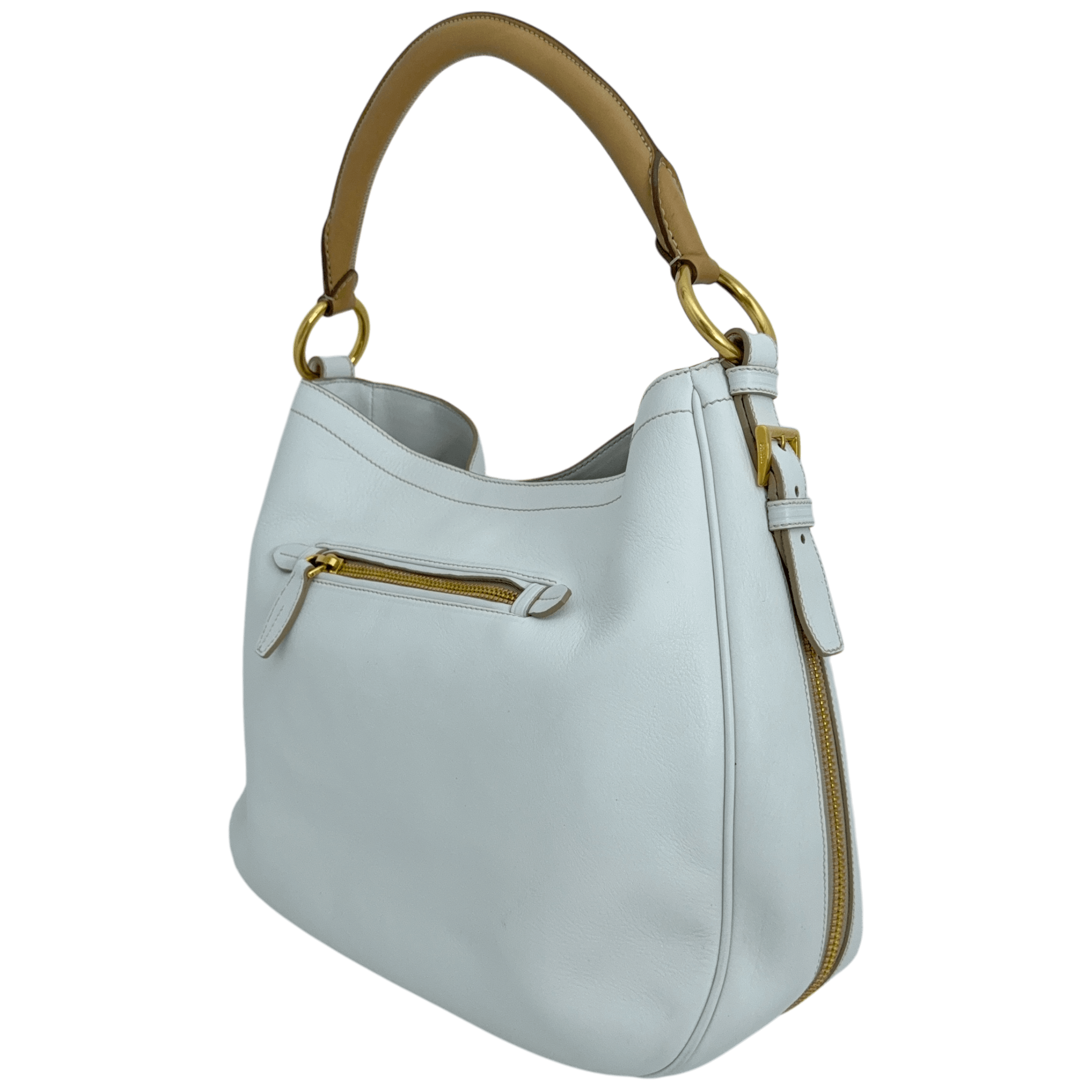 White Large Shoulder Bag