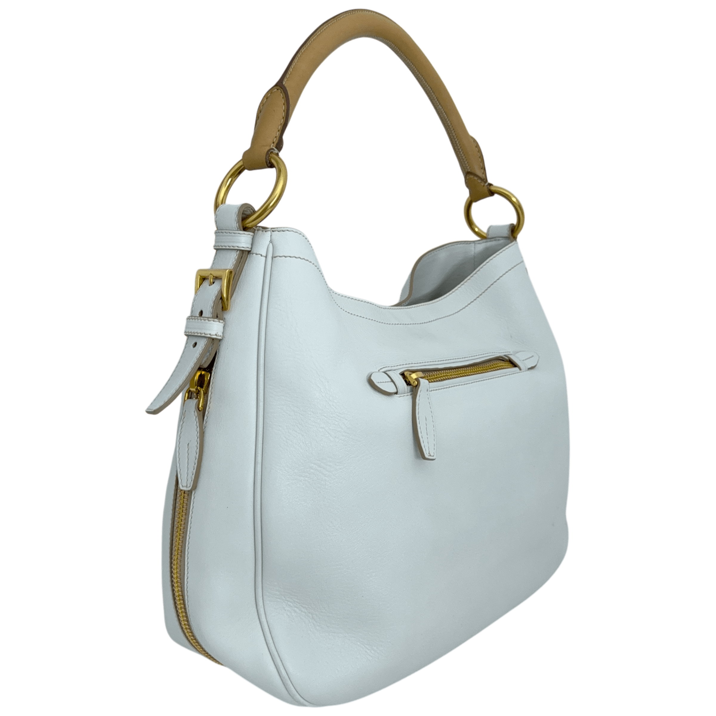 White Large Shoulder Bag