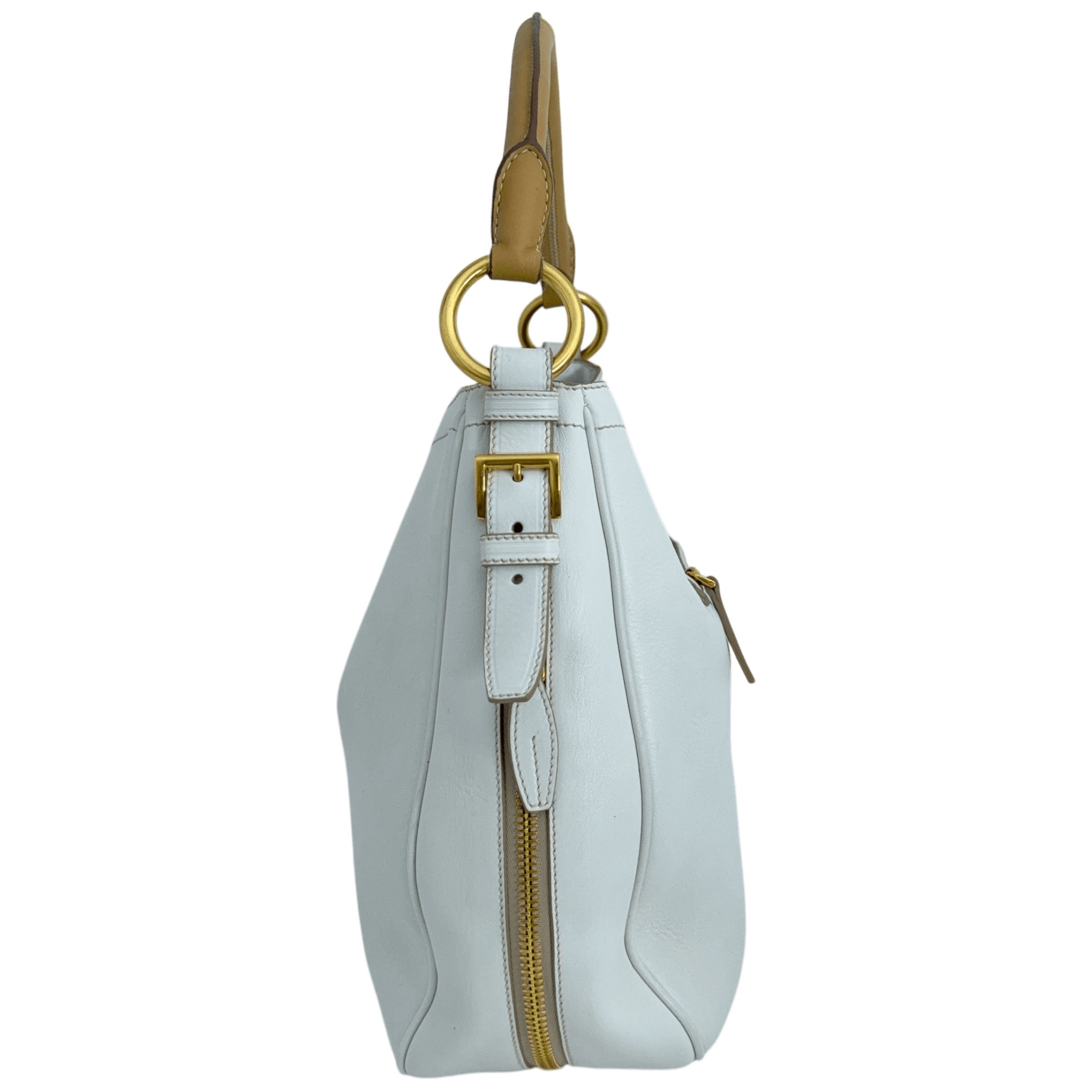 White Large Shoulder Bag