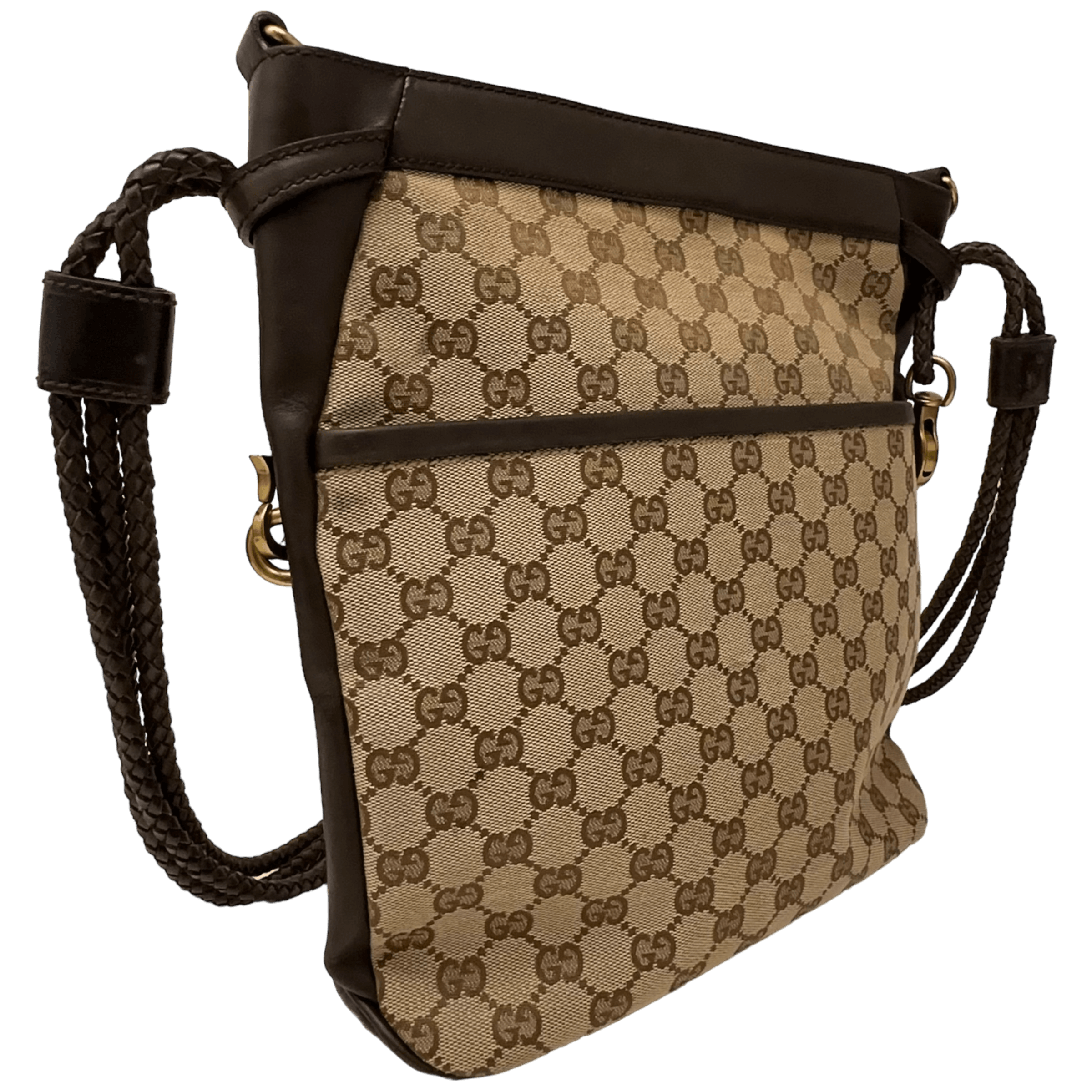 Braided GG Canvas Crossbody