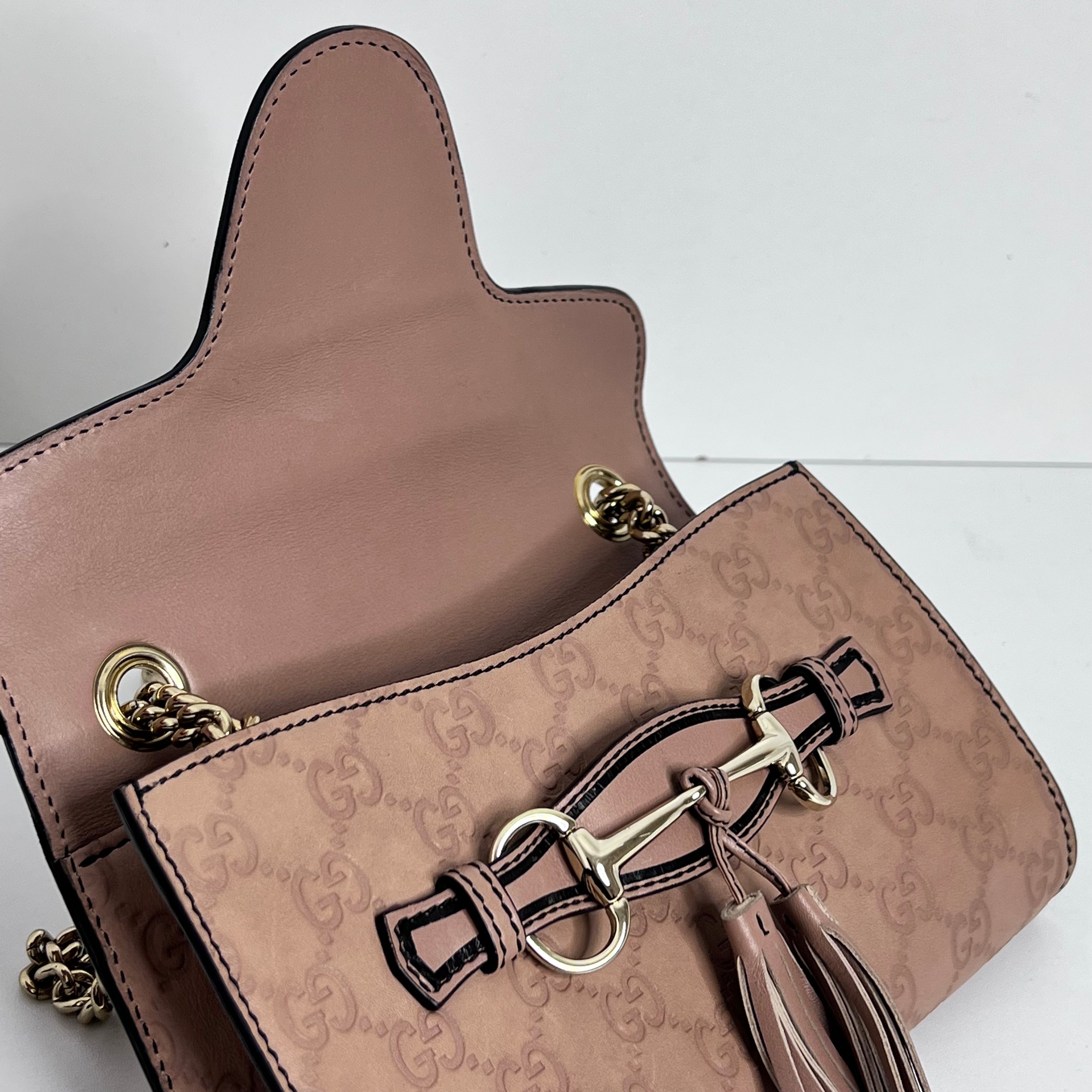 Mini Micro Guccissima Emily Shoulder Bag