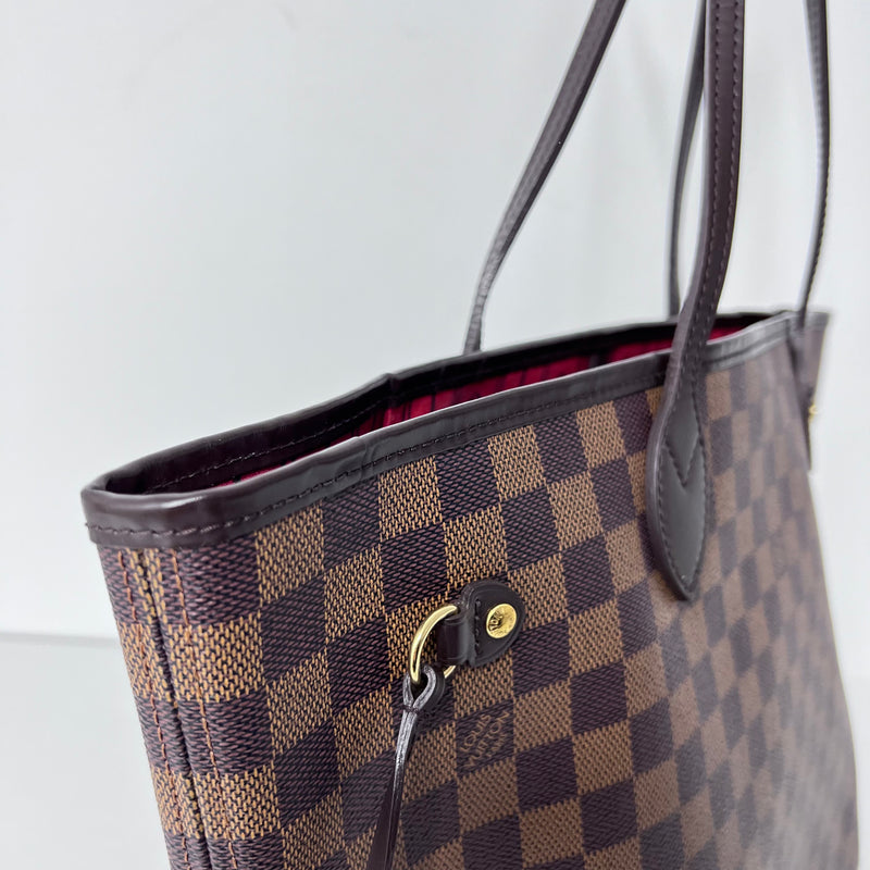 Louis Vuitton Neverfull Damier Ebene Tote Bag