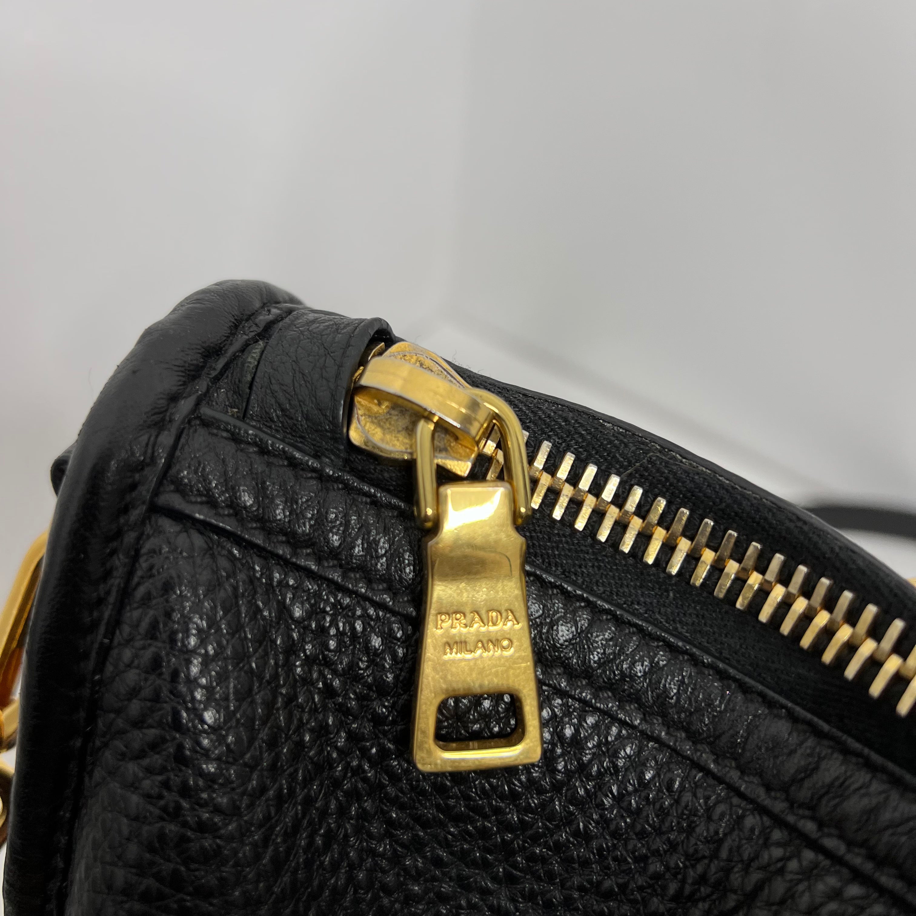 Black Vitello Daino Bag