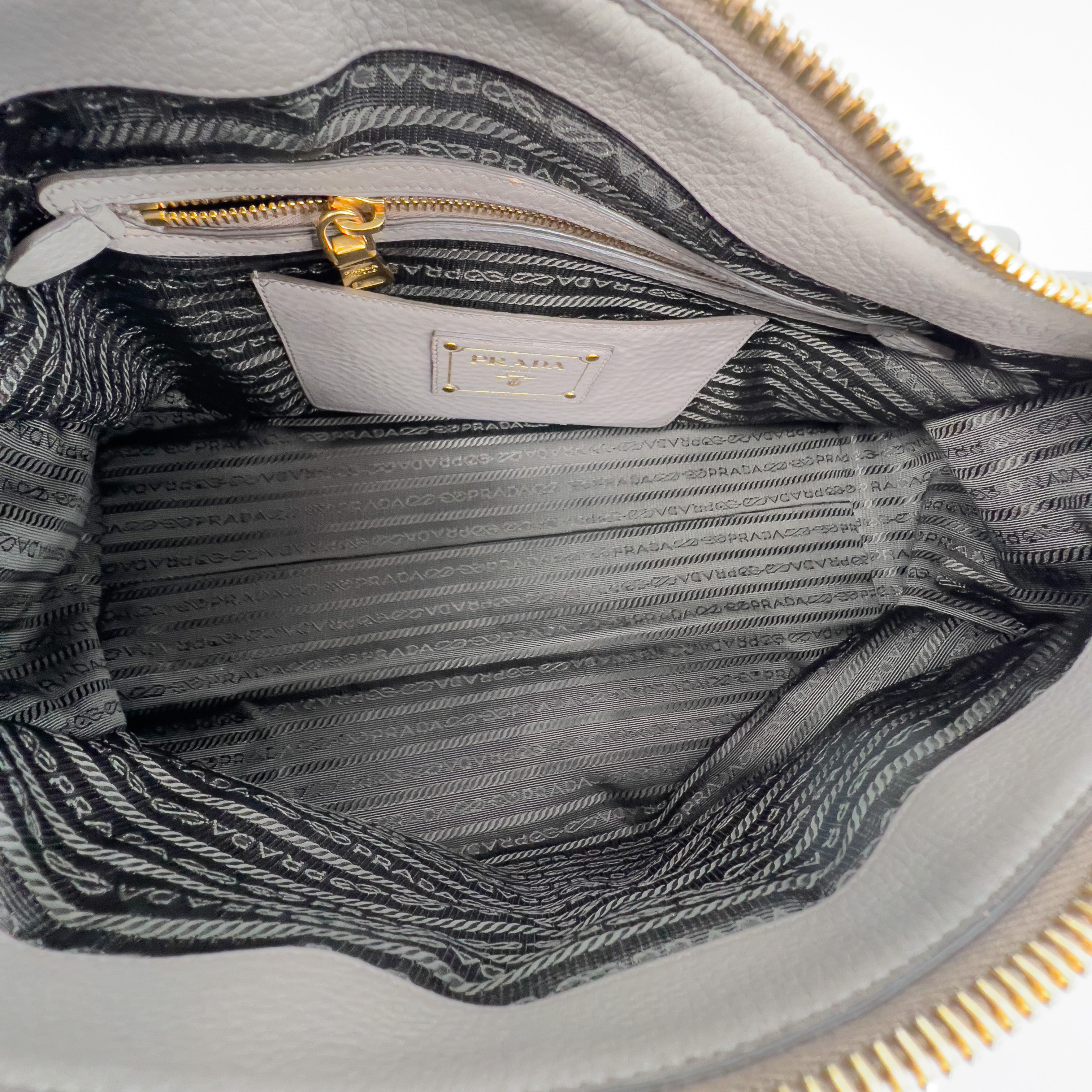 Grey Vitello Daino Bag