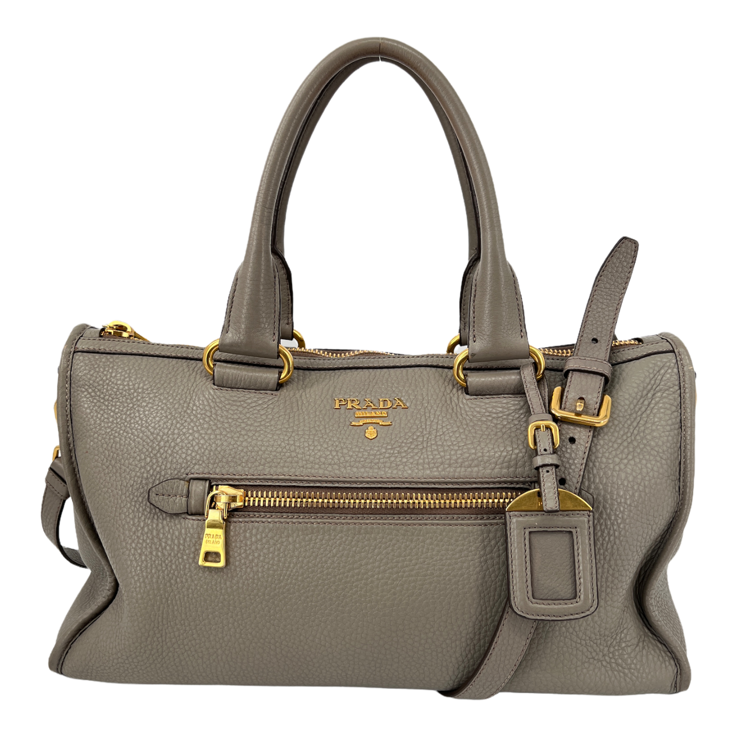 Grey Vitello Daino Bag