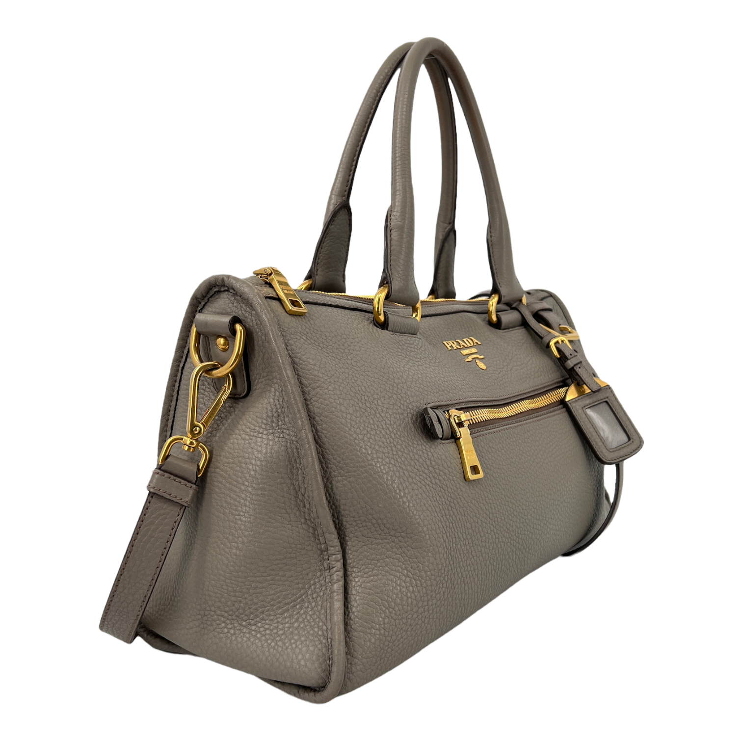 Grey Vitello Daino Bag