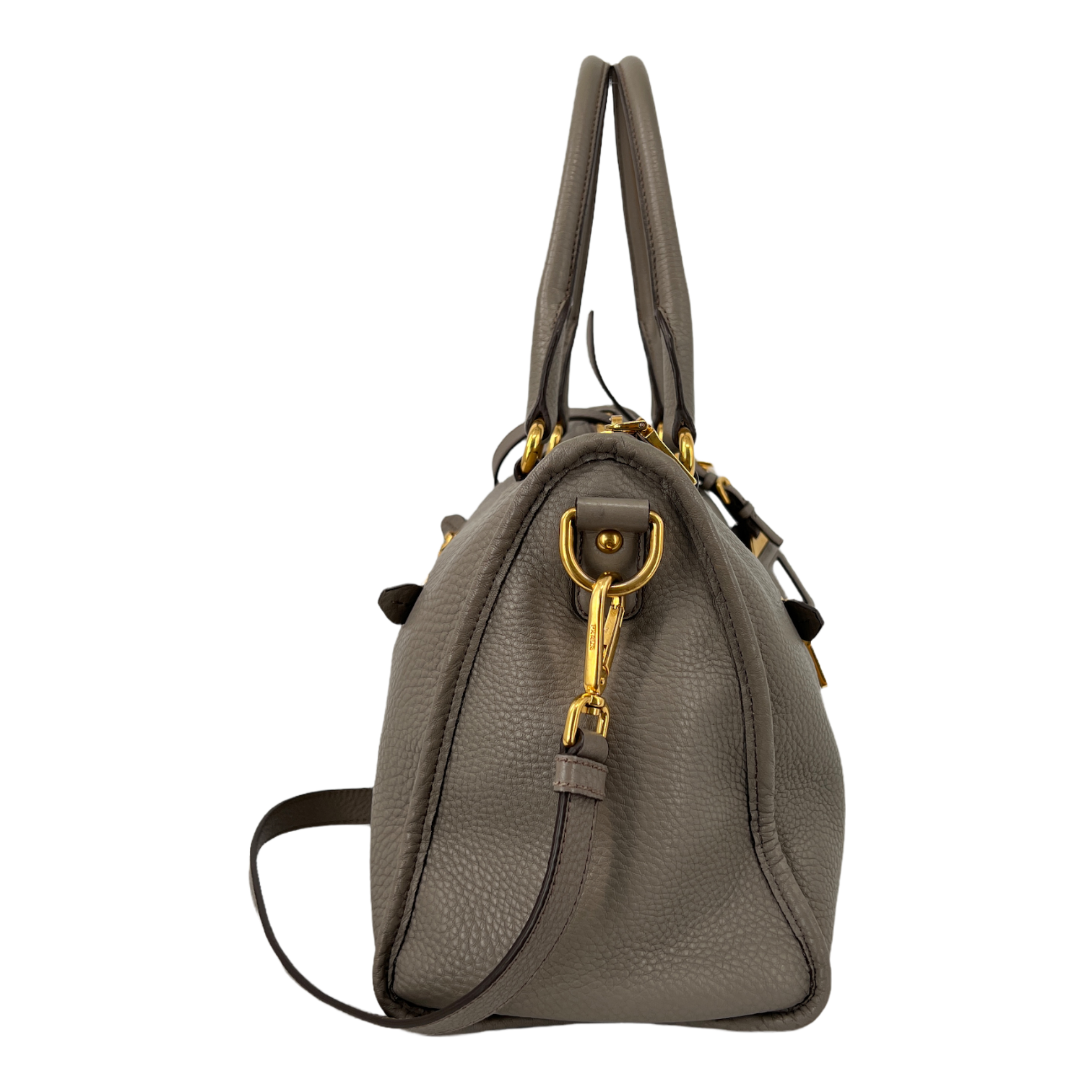 Grey Vitello Daino Bag