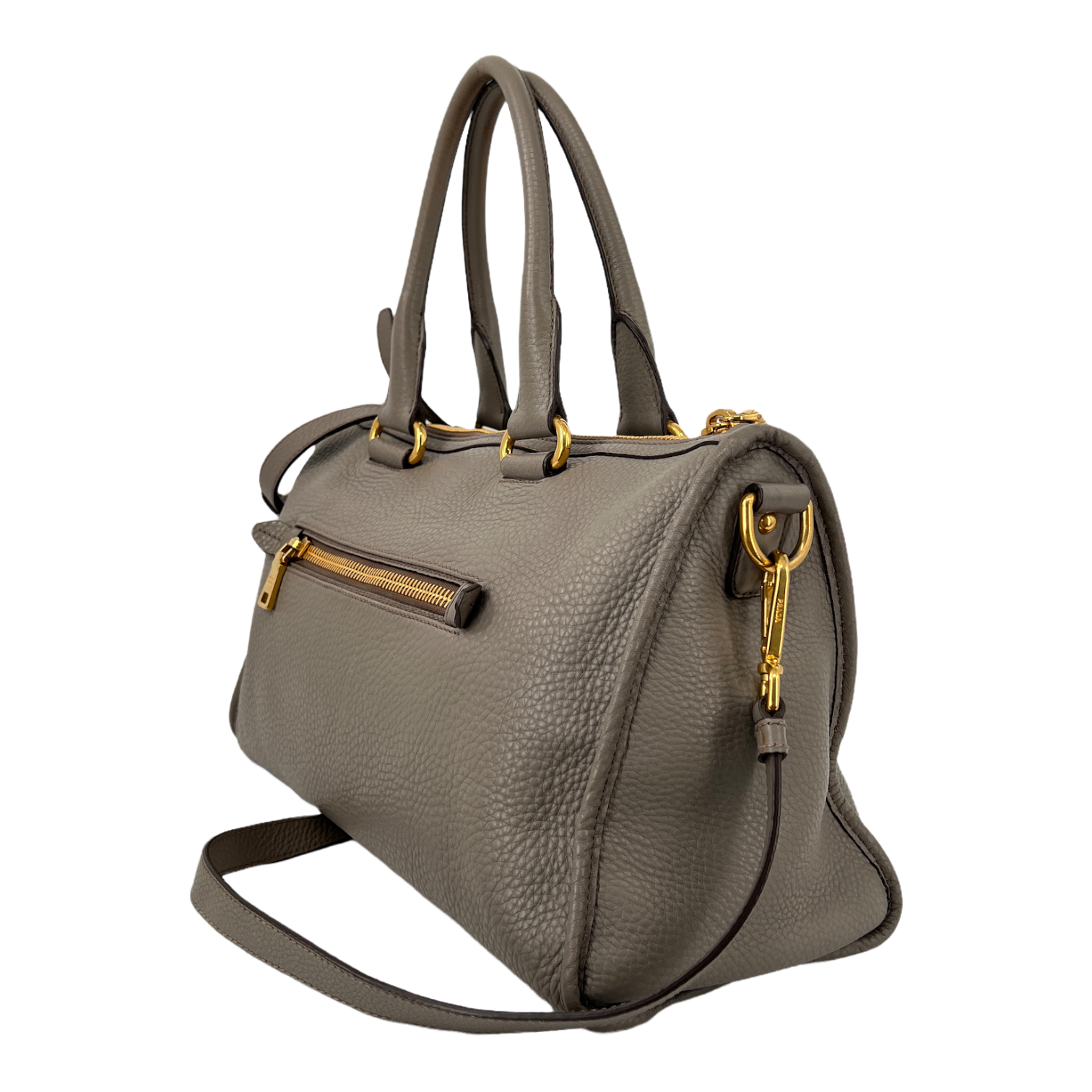 Grey Vitello Daino Bag