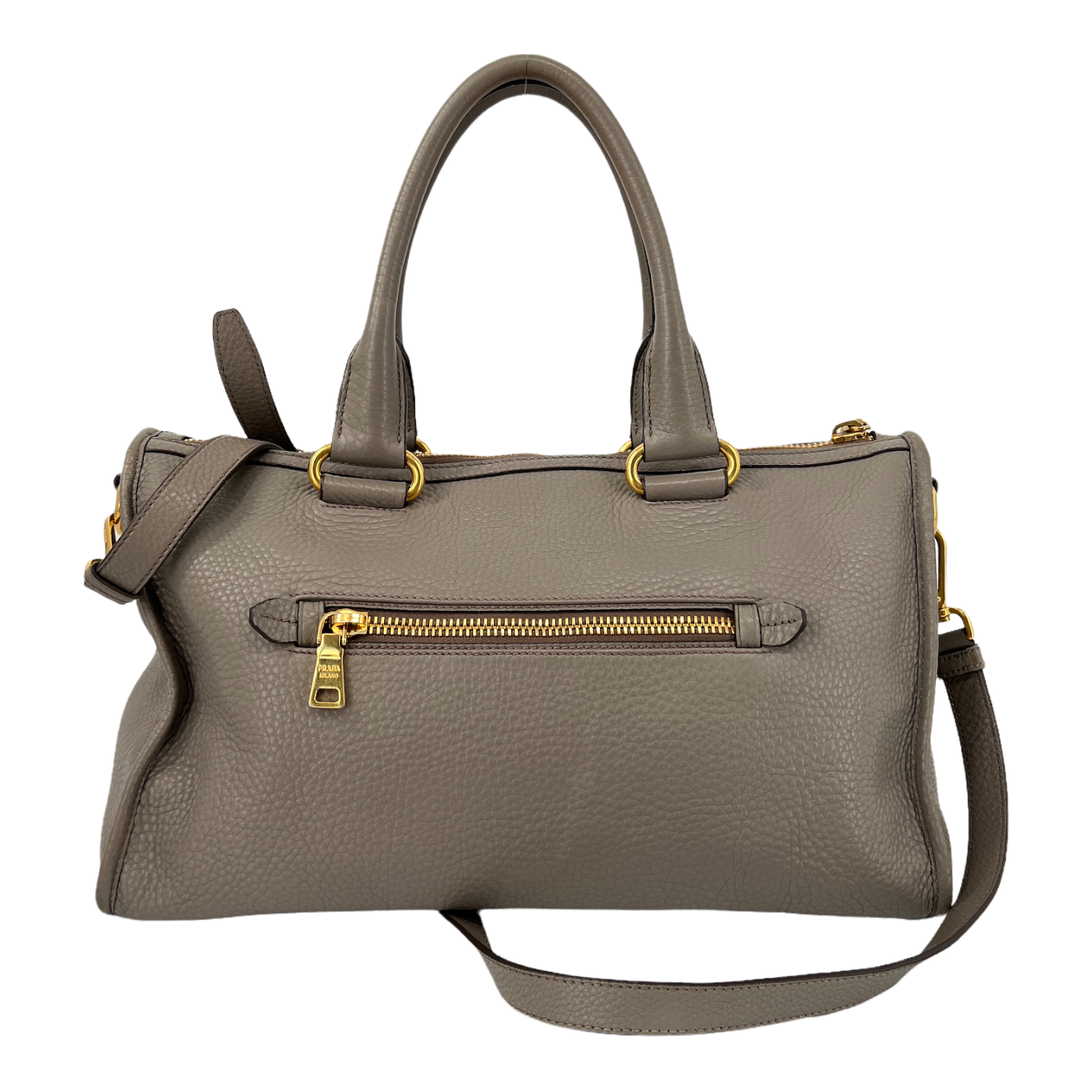 Grey Vitello Daino Bag