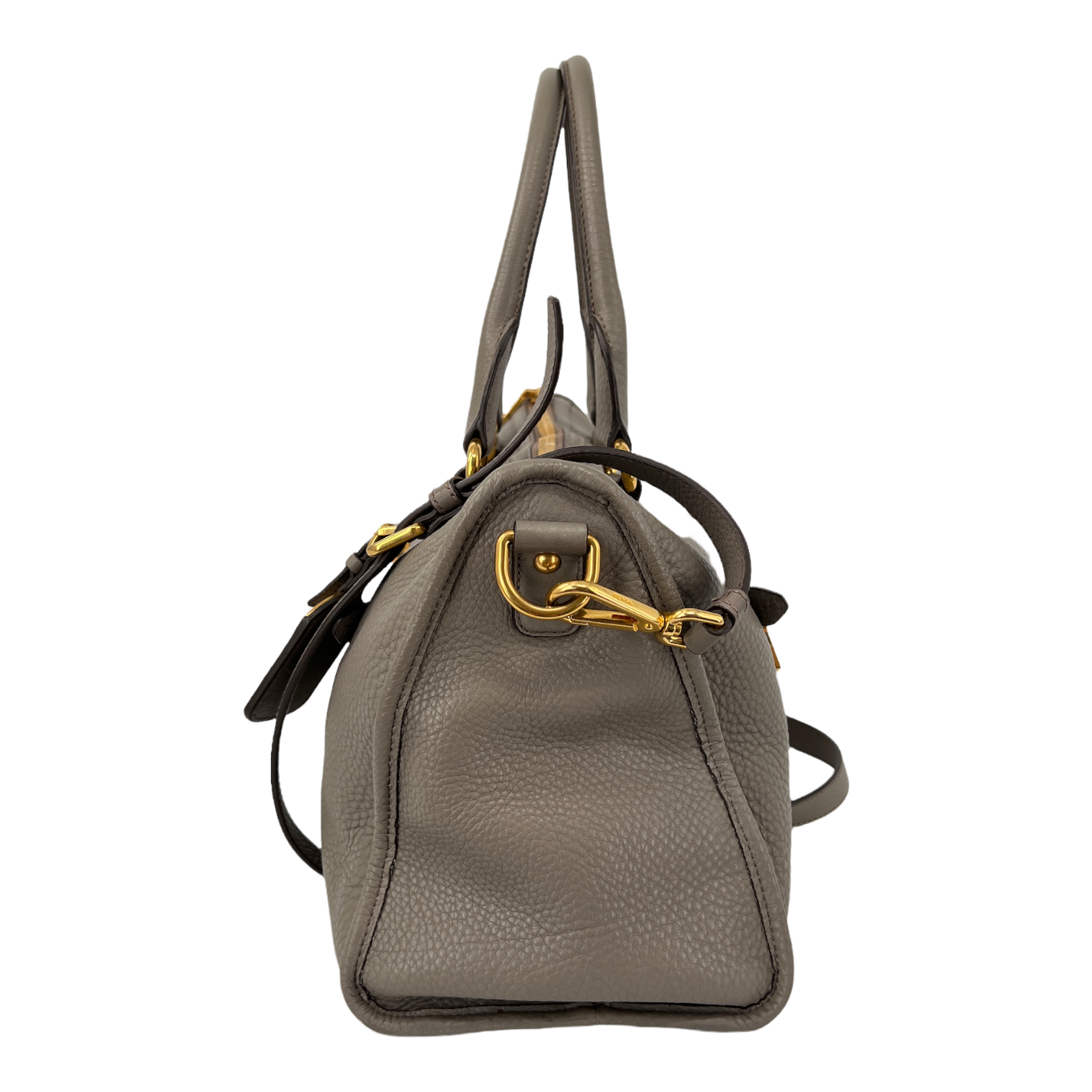 Grey Vitello Daino Bag