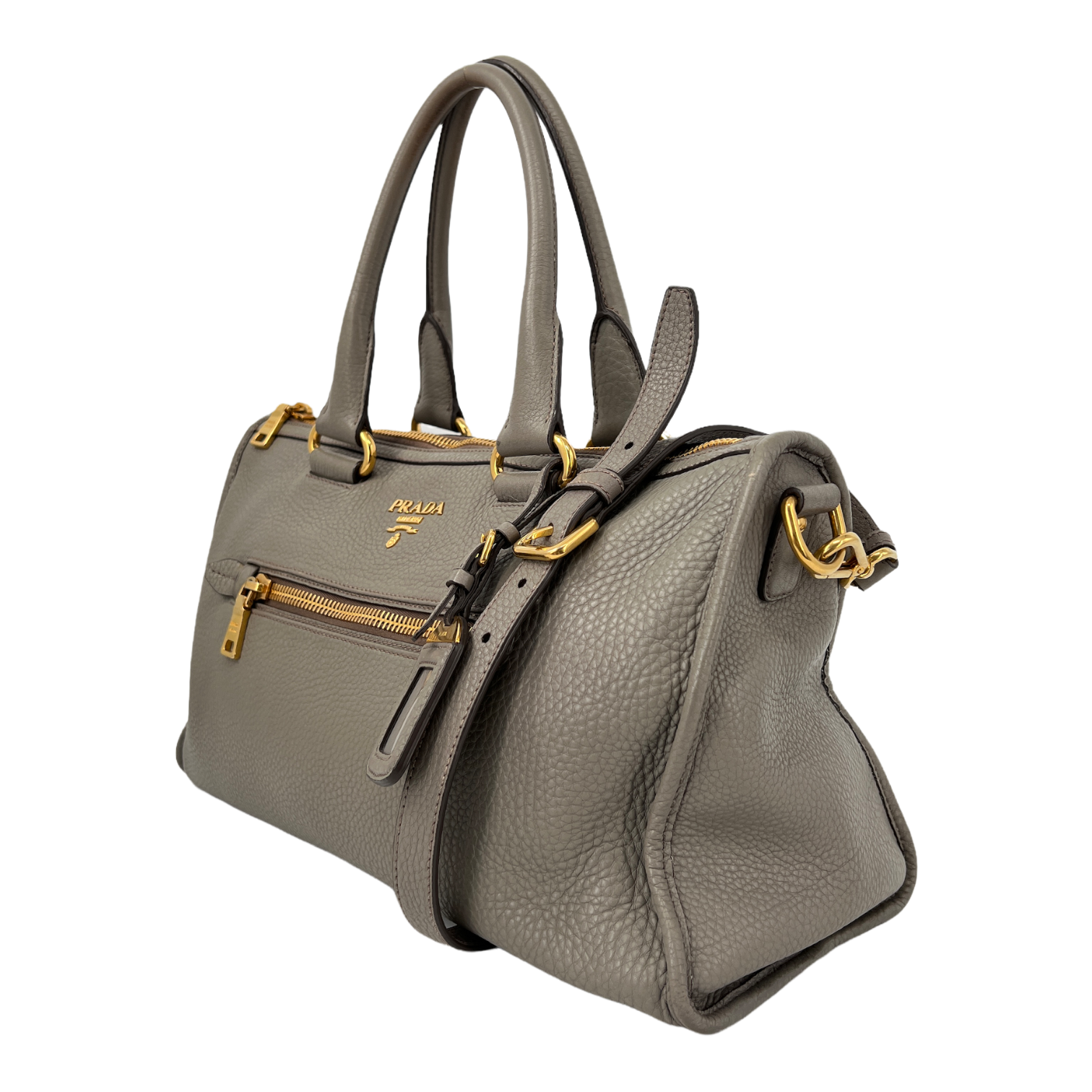 Grey Vitello Daino Bag