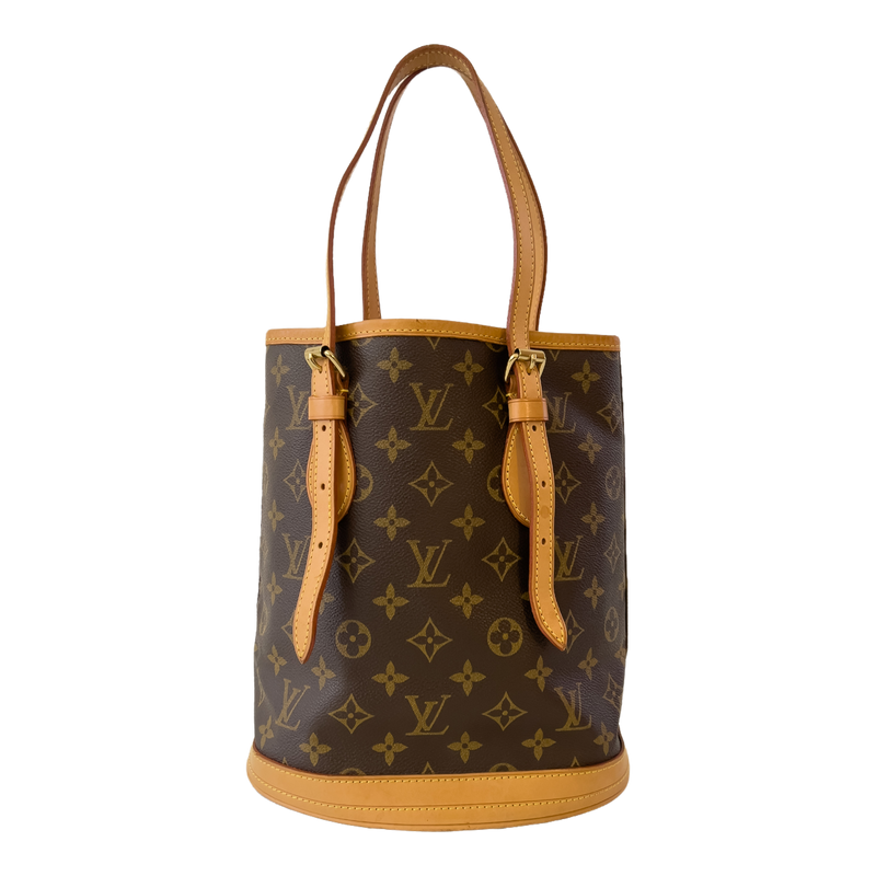 Louis Vuitton  2006 Brown Ebene Monogram Mini Lin Petit Bucket Bag  VSP  Consignment