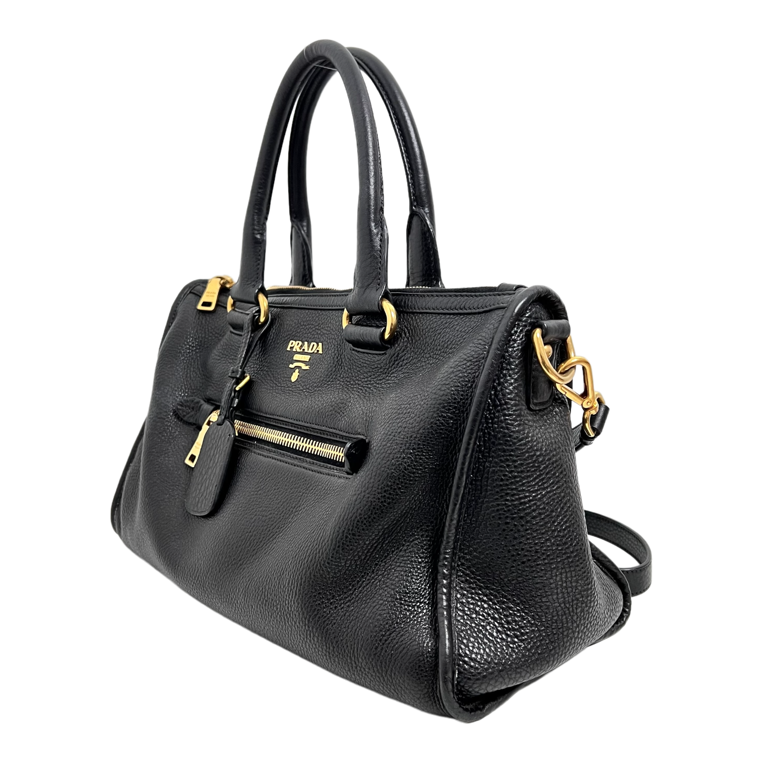 Black Vitello Daino Bag