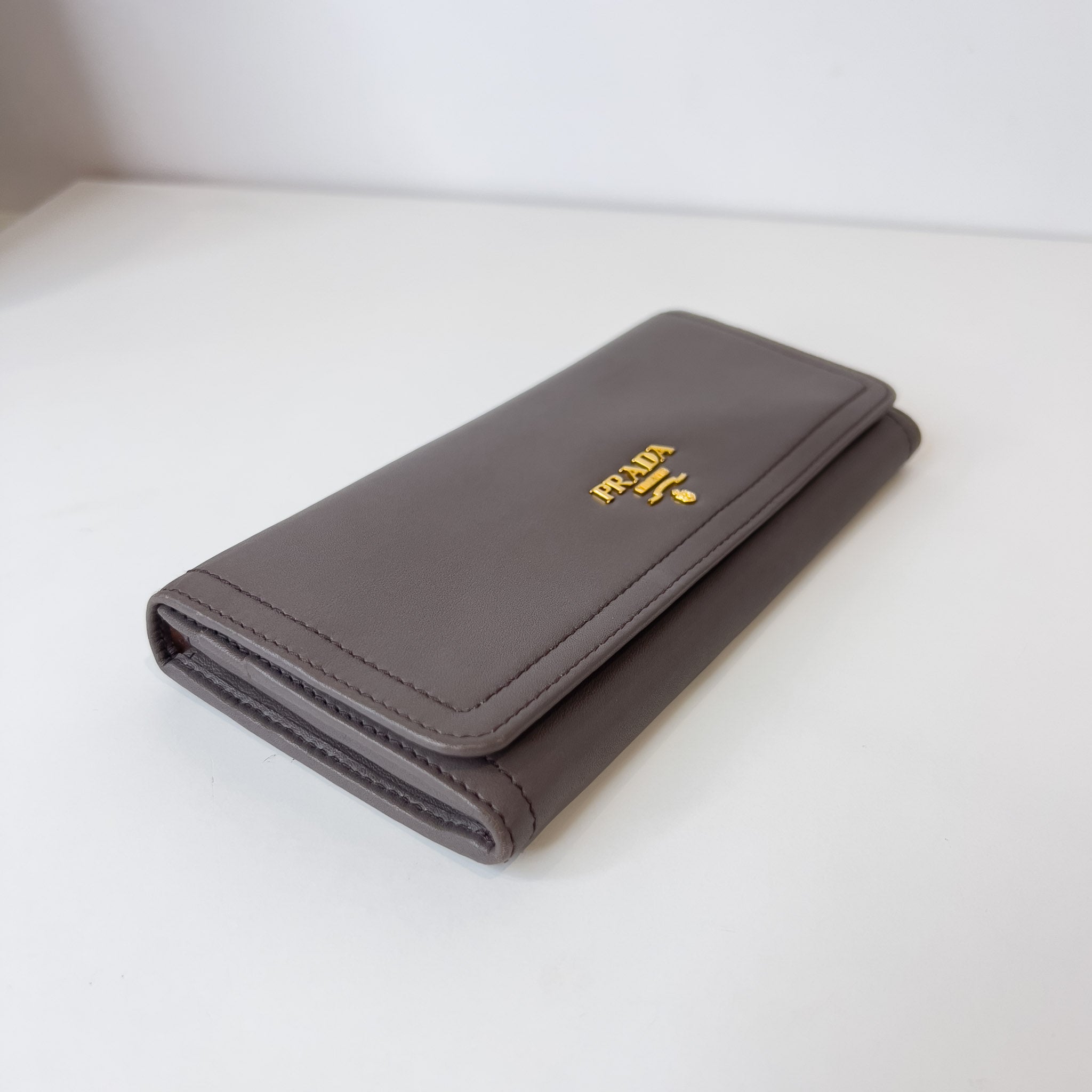 Calfskin Wallet with Chain