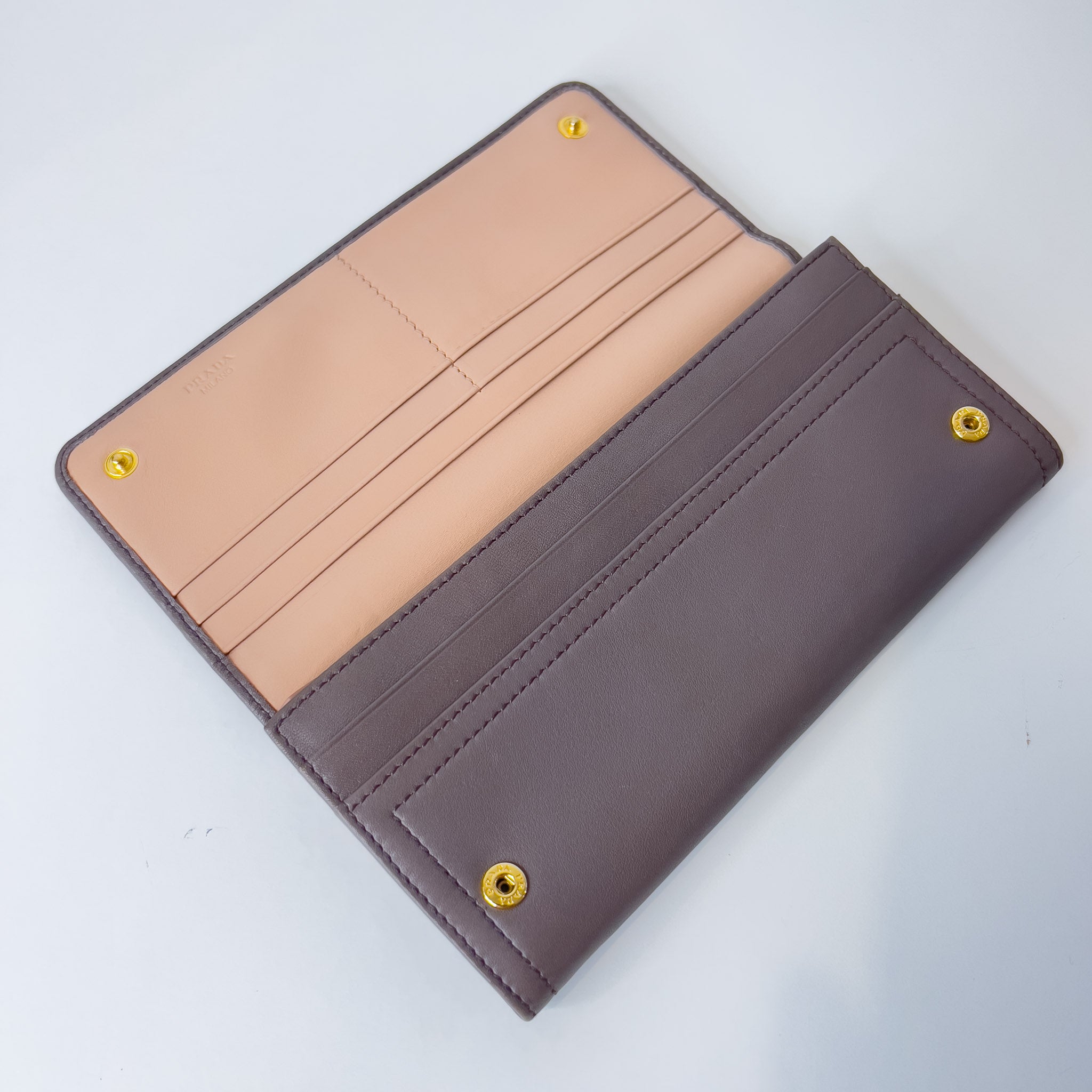 Calfskin Wallet with Chain